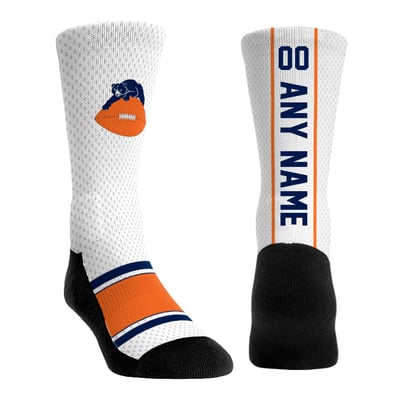  Chicago Bears Rock Em Youth Throwback Jersey Custom Crew Socks - White