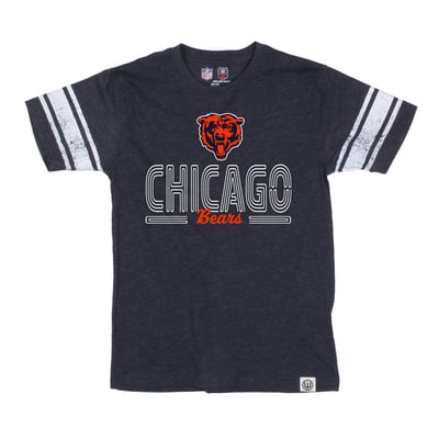 Chicago Bears Wes & Willy Youth Football Jersey T-Shirt - Navy