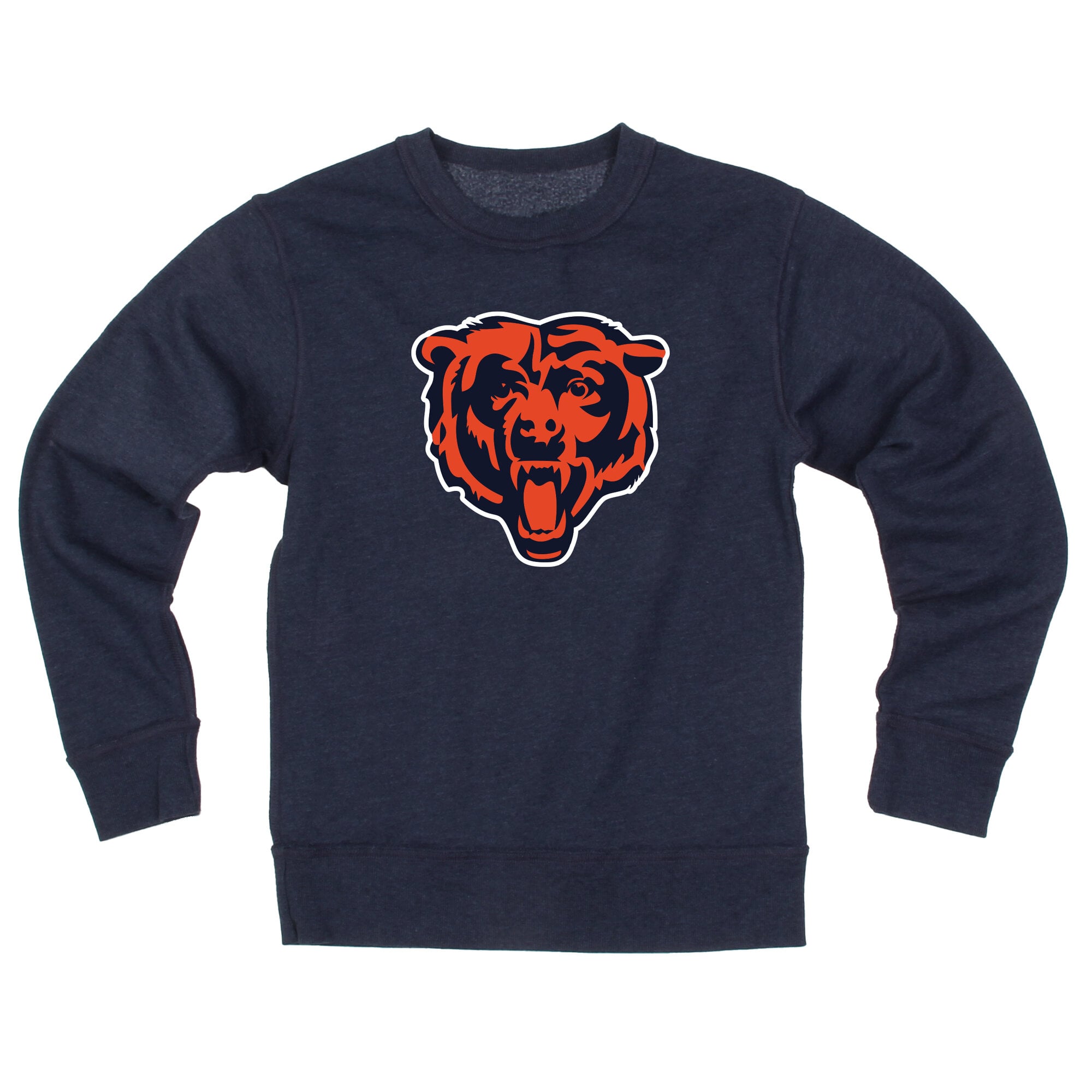 Youth Wes & Willy Navy Chicago Bears Reversible Fleece Sweatshirt