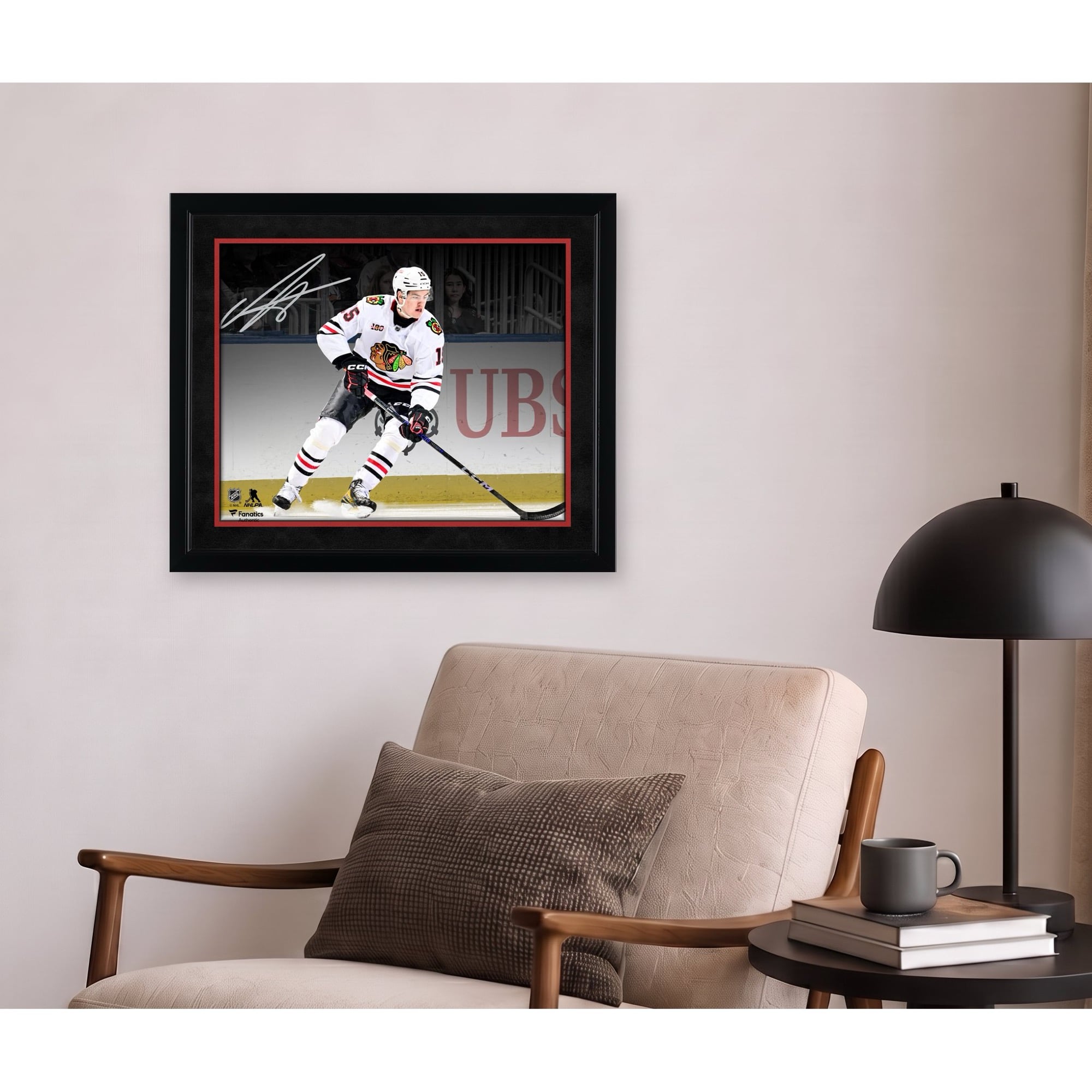 Anton Frondell Chicago Blackhawks Autographed 16" x 20" NHL Debut Spotlight Photograph