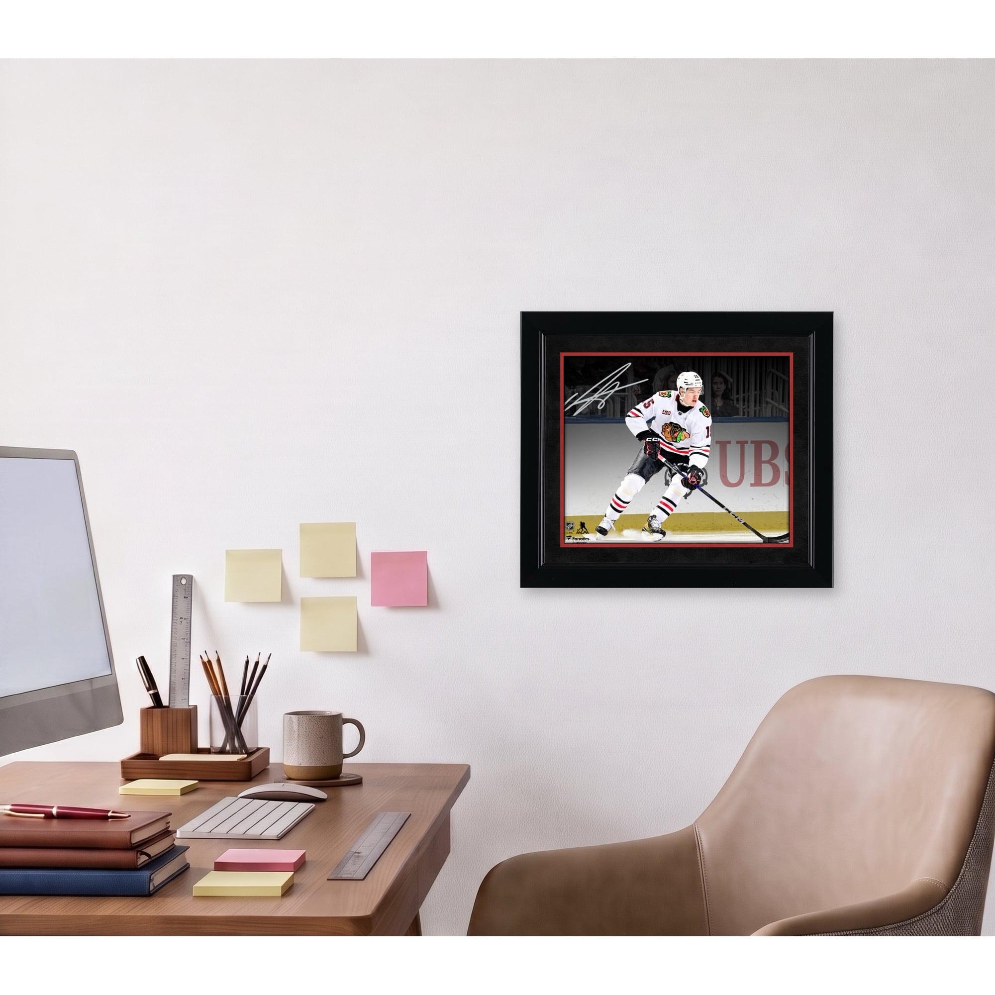 Anton Frondell Chicago Blackhawks Autographed 8" x 10" NHL Debut Spotlight Photograph