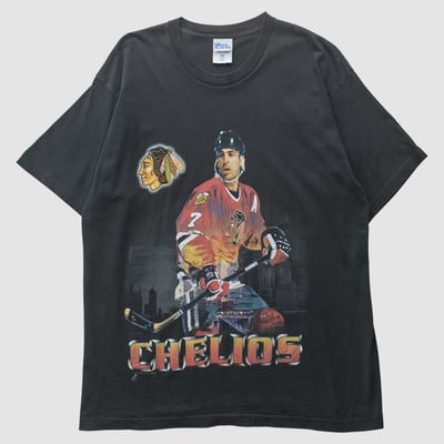 Chris Chelios Pro Player 90s T-shirt - Black - XL by Fanatics Real Vintage