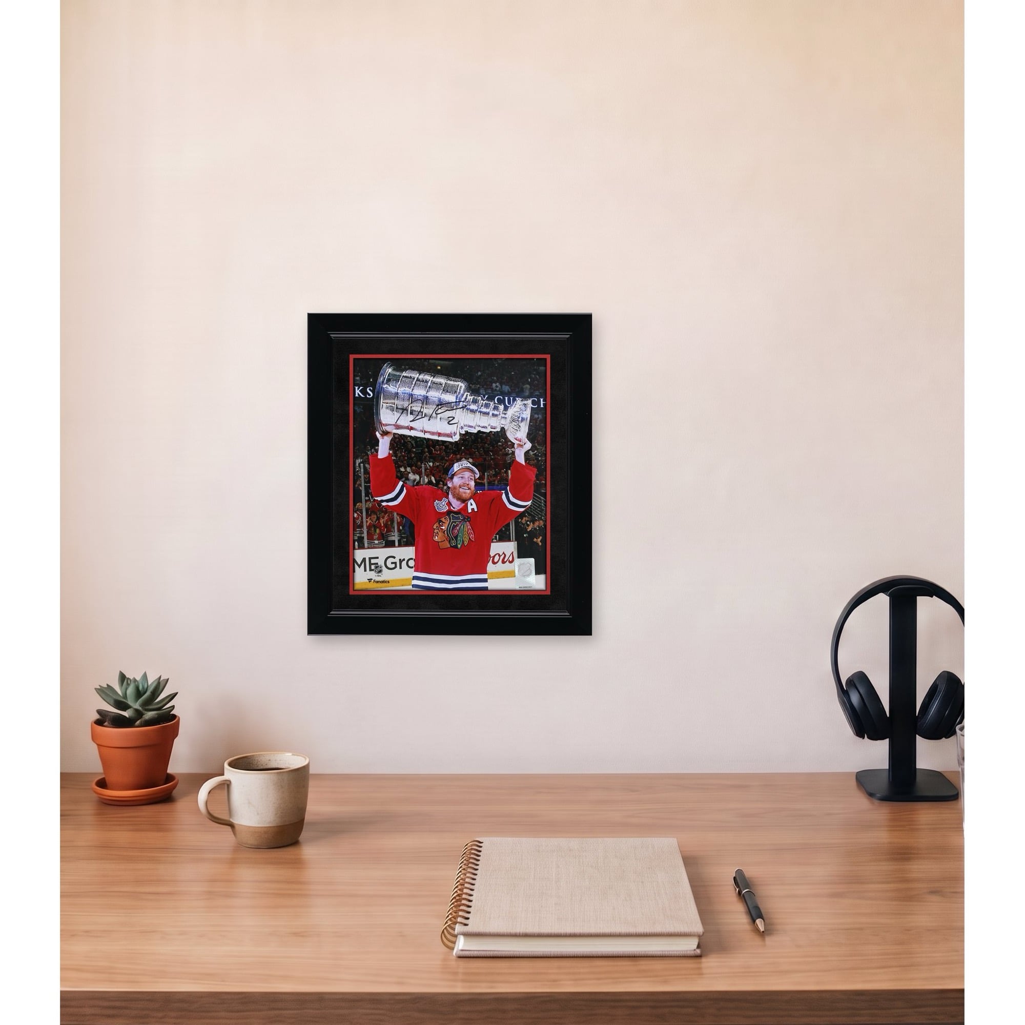Duncan Keith Chicago Blackhawks Autographed 8" x 10" 2015 Stanley Cup Champions Raising Cup Photograph