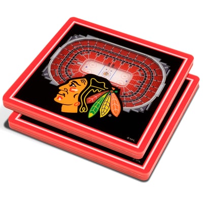 Chicago Blackhawks Fanpoint 3D StadiumView Coasters