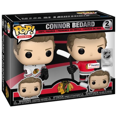 Connor Bedard Chicago Blackhawks Funko Fanatics Exclusive Two-Pack Vinyl Figure