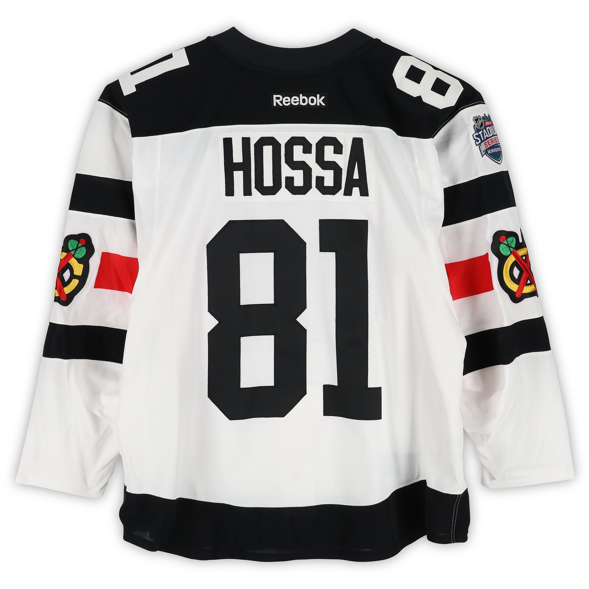 Marian Hossa Chicago Blackhawks Player-Issued #81 White Jersey vs. Minnesota Wild on February 21, 2016