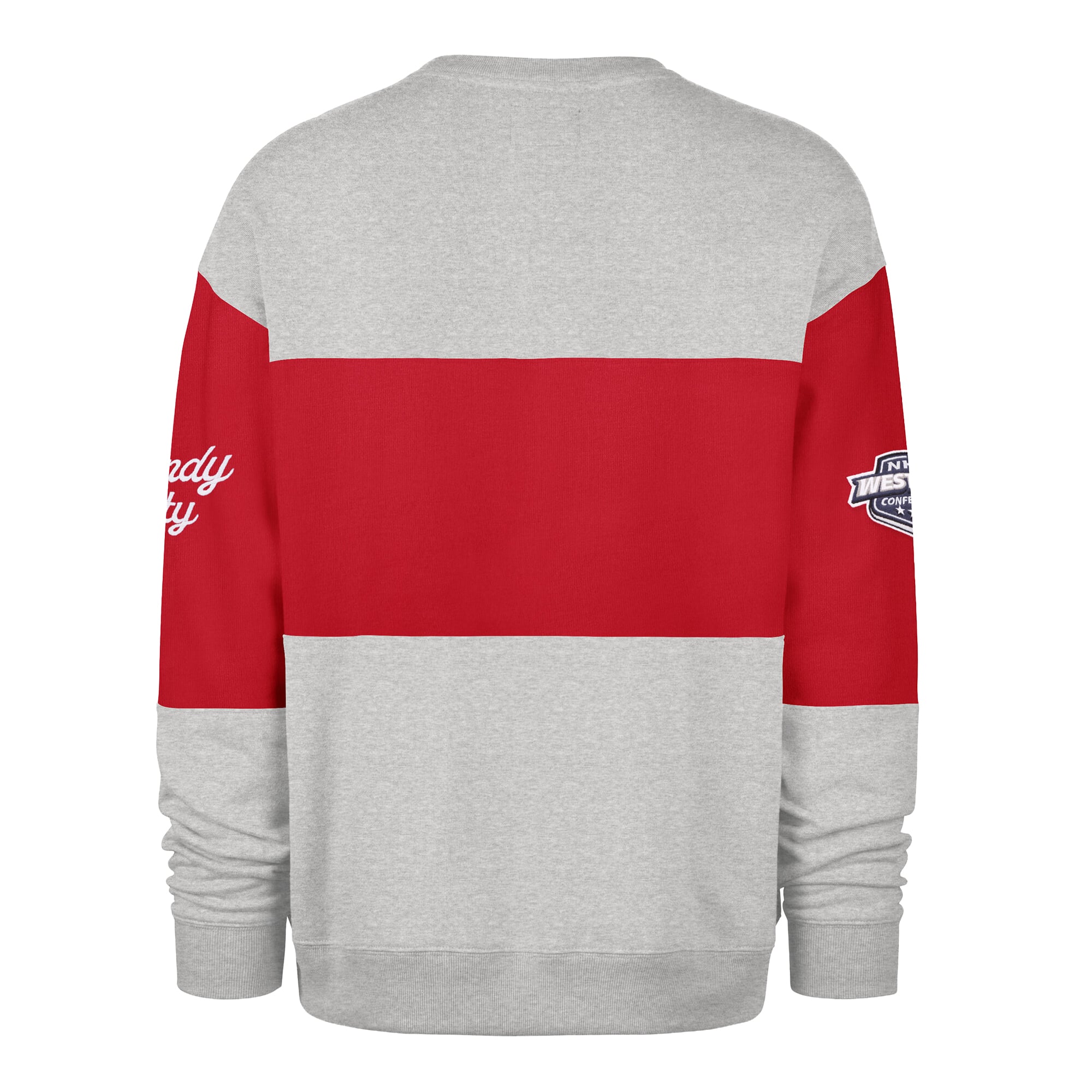 Sweat-shirt à col rond gris Chicago Blackhawks automne Maximilist pour homme « 47 »