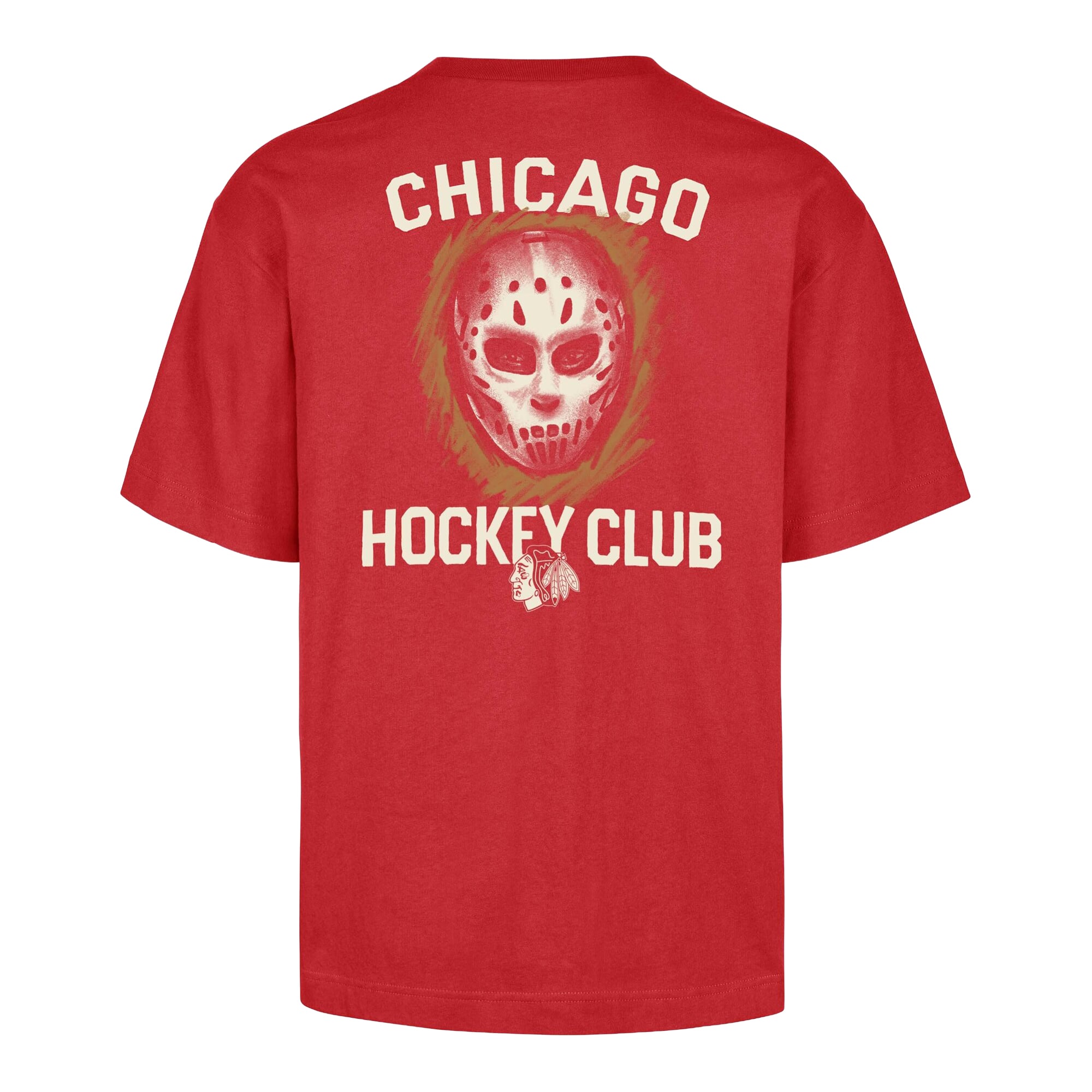 T-shirt homme '47 rouge Chicago Blackhawks HPD Mask Foundation