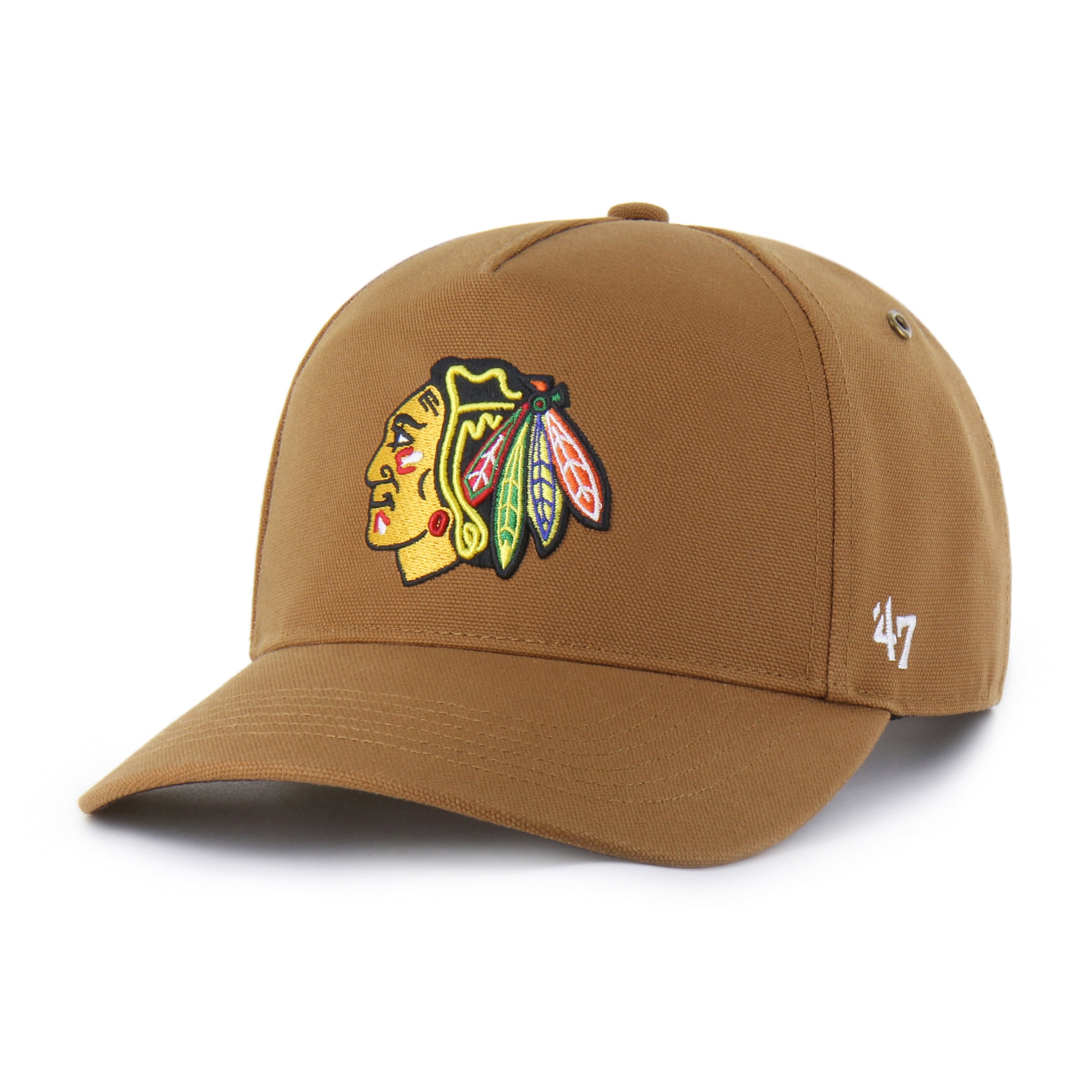 Casquette ajustable '47 x Carhartt marron Chicago Blackhawks Hitch pour homme
