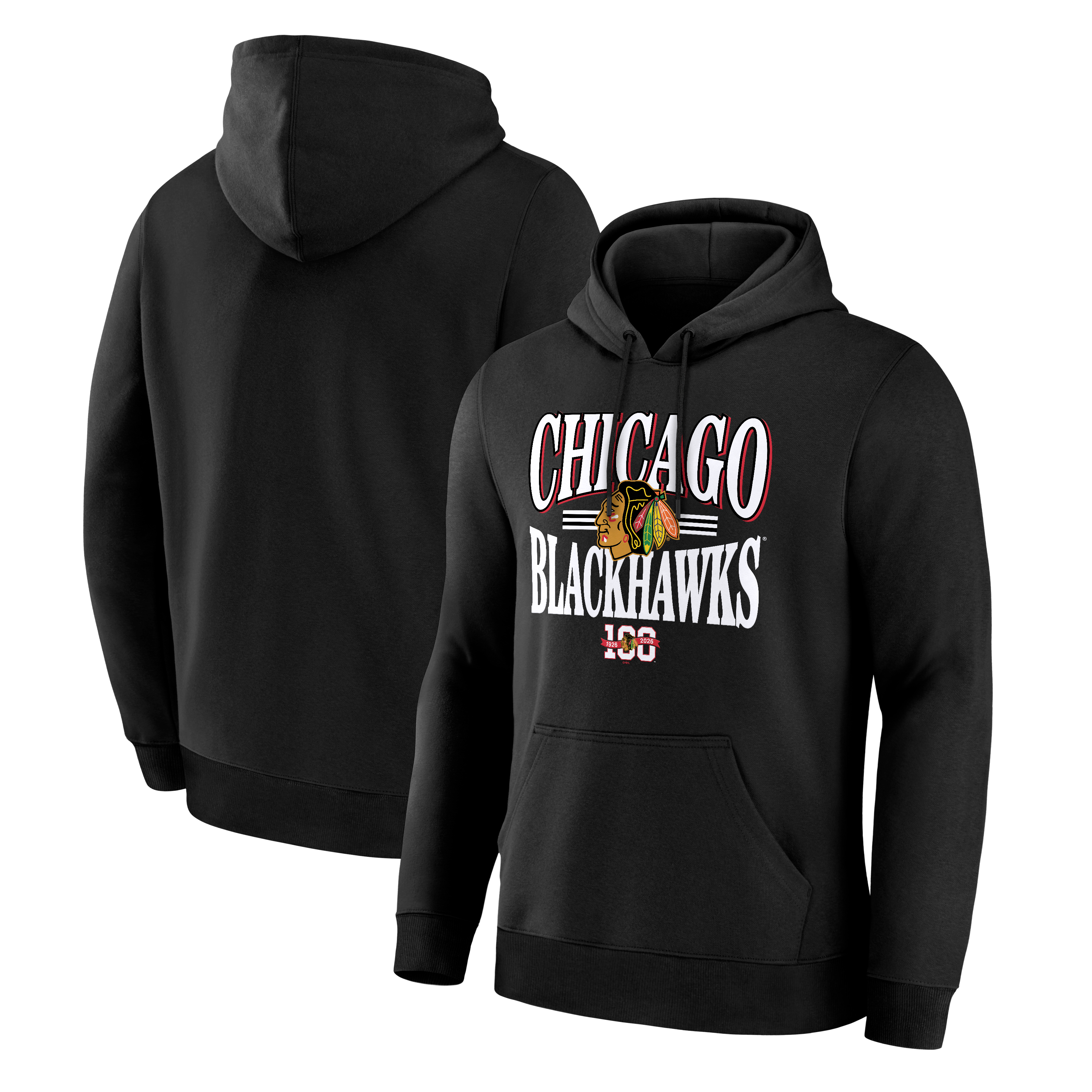 Sweat à capuche alternatif noir pour homme des Blackhawks de Chicago