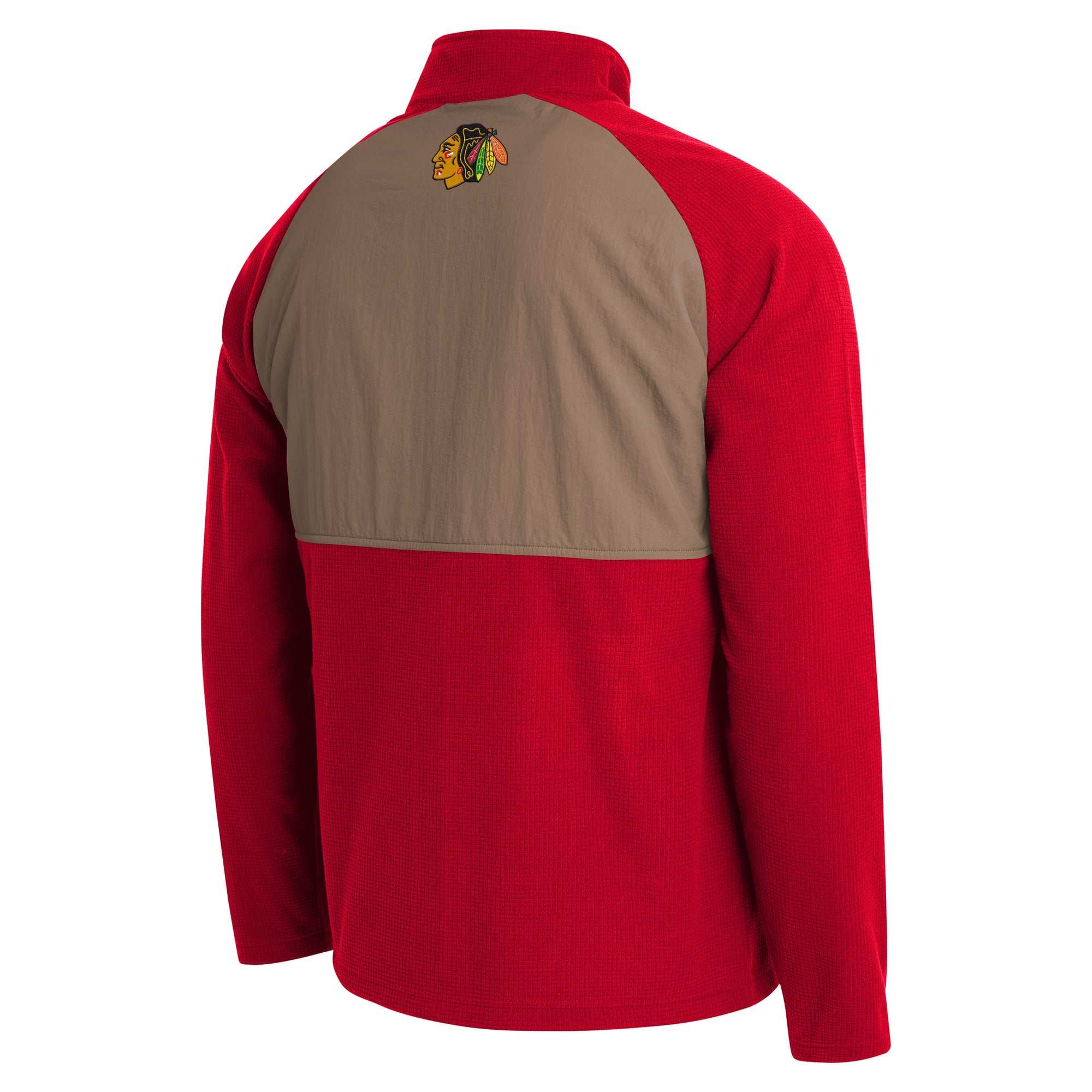 Veste raglan zippée rouge/beige Chicago Blackhawks de la collection Darius Rucker pour homme par Fanatics