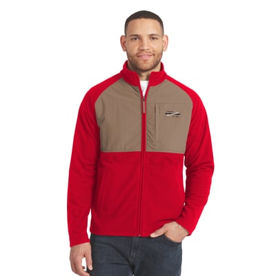  Chicago Blackhawks Darius Rucker Collection by Fanatics Full-Zip Raglan Jacket - Red/Tan