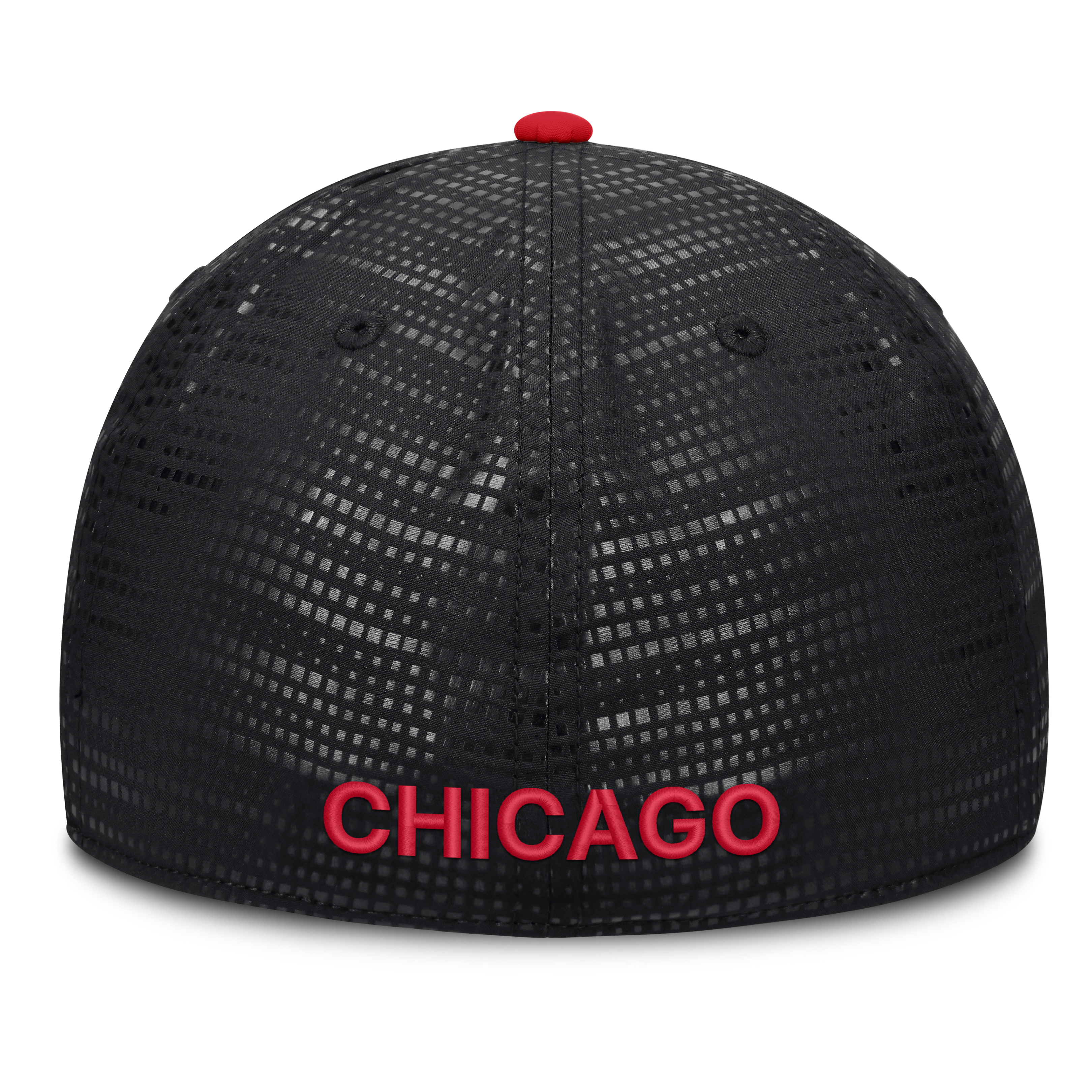 Men's Fanatics Black Chicago Blackhawks Authentic Pro Rink Debossed Stretch Fit Hat