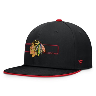 Chicago Blackhawks Fanatics Authentic Pro Rink Snapback Hat - Black