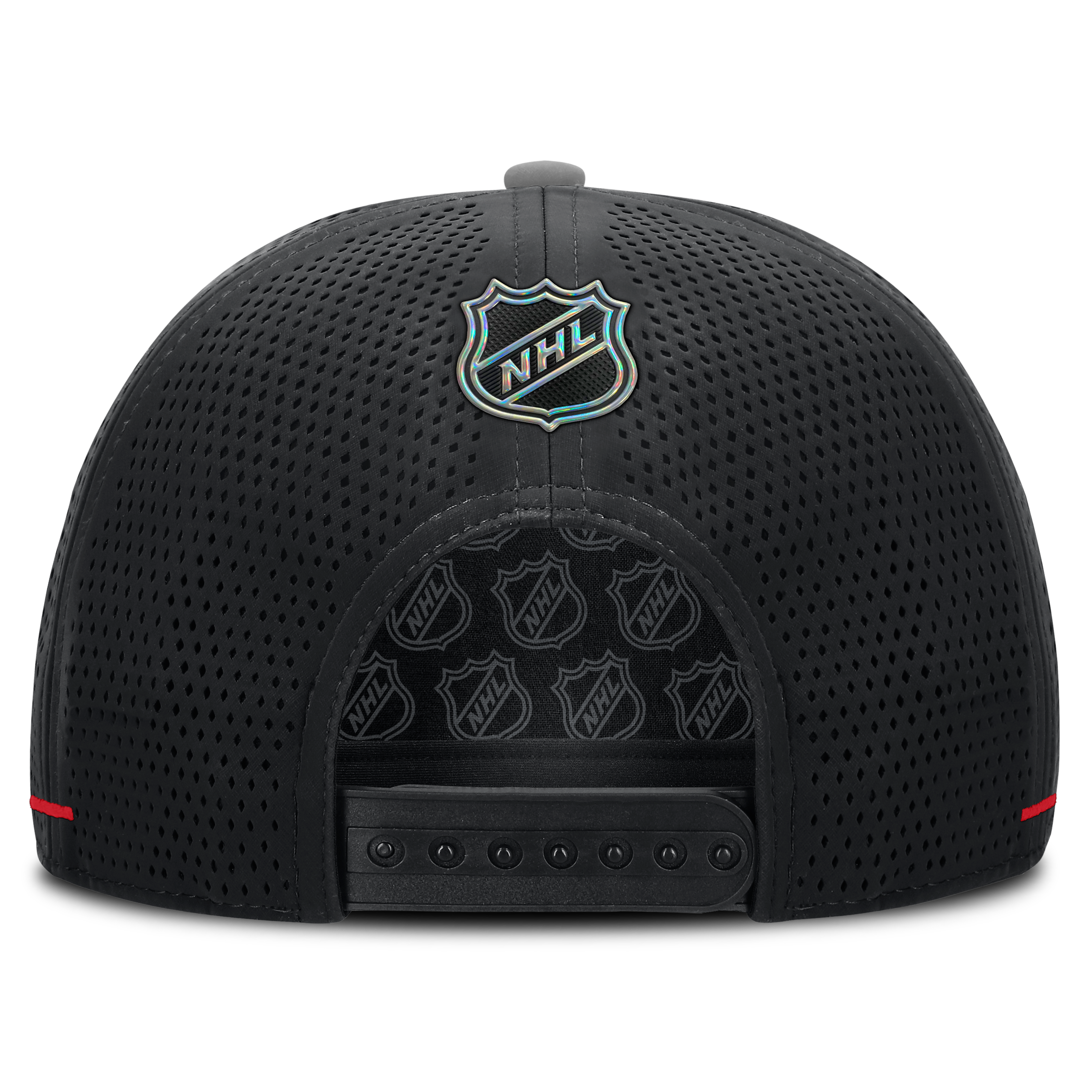 Men's Fanatics Black Chicago Blackhawks Authentic Pro Rink Vented A-Frame Adjustable Hat