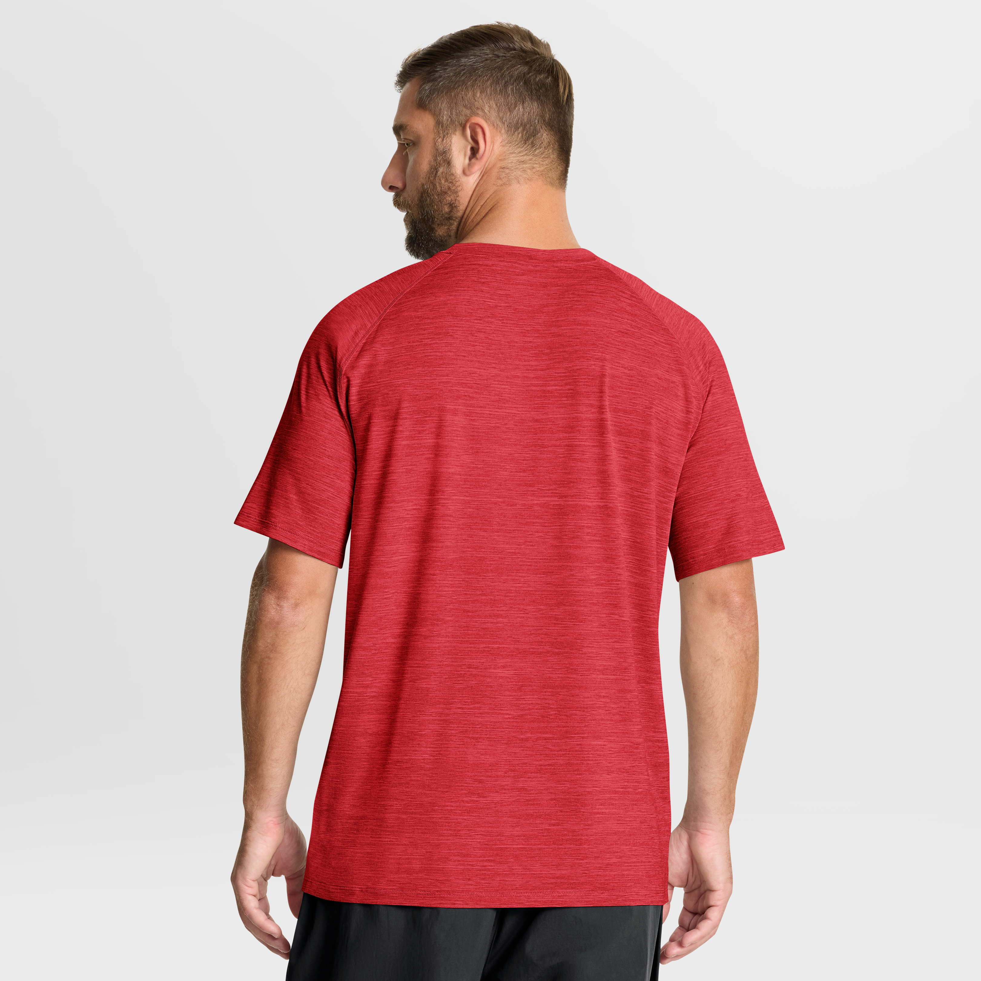Men's Fanatics Heather Red Chicago Blackhawks Breakaway Clutch Raglan T-Shirt
