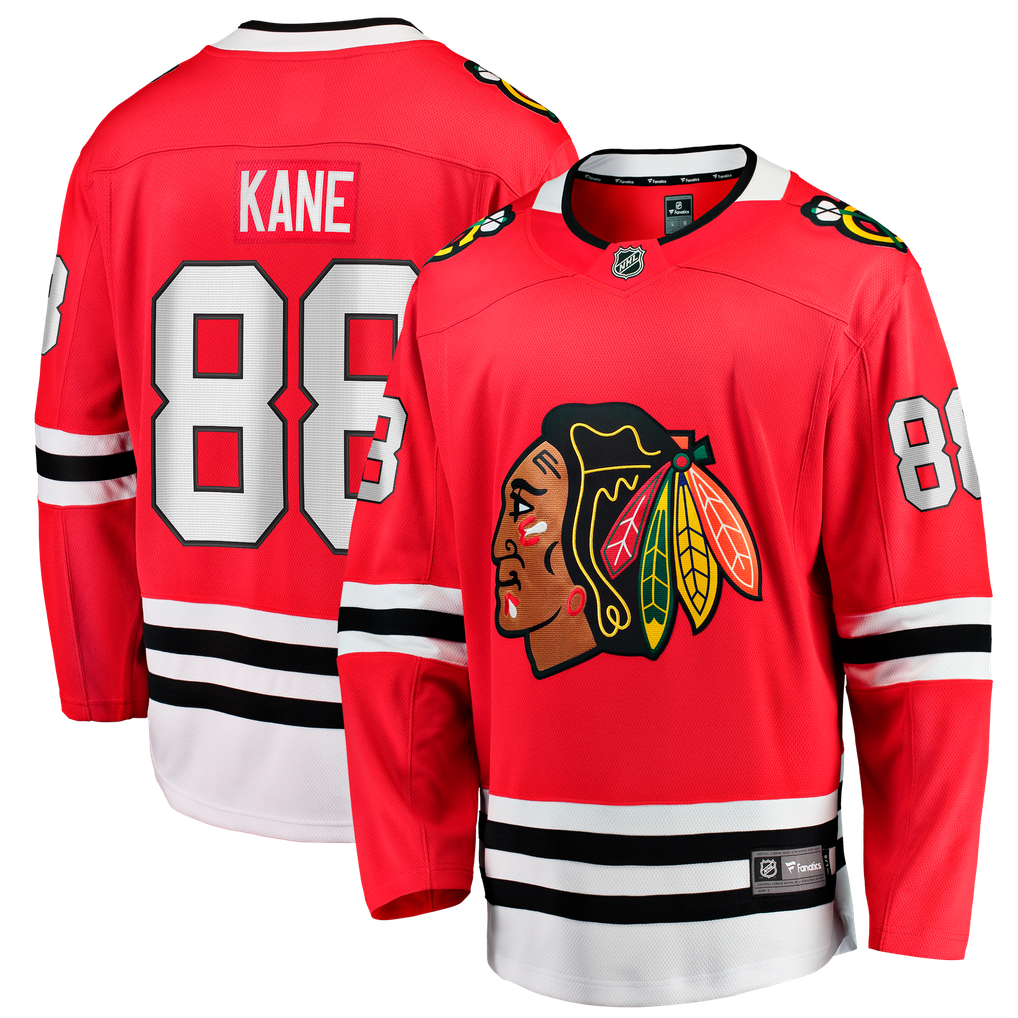 Men's Chicago Blackhawks Patrick Kane Fanatics Red Home Breakaway Jersey