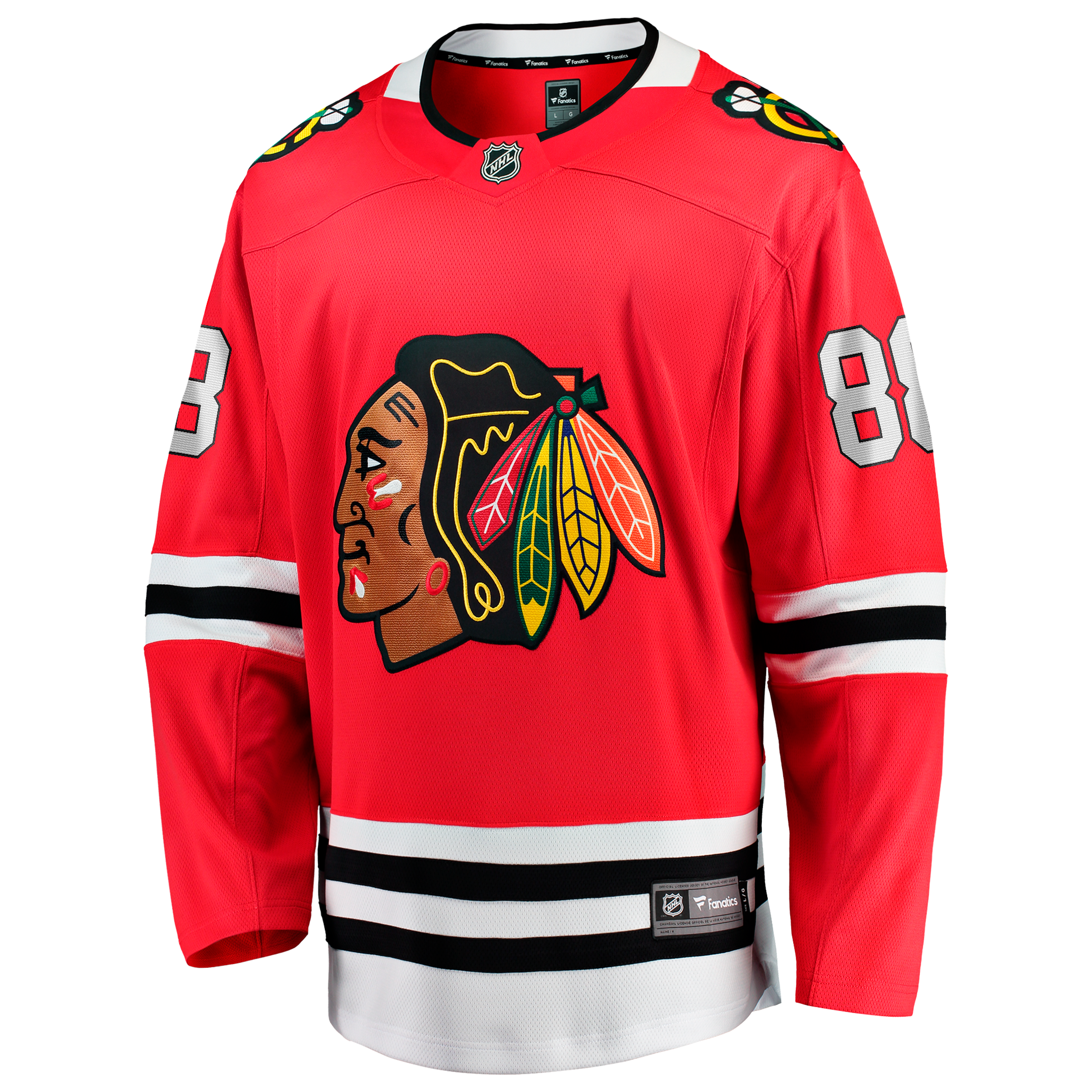 Maillot domicile Chicago Blackhawks rouge Patrick Kane pour homme (Fanatics)