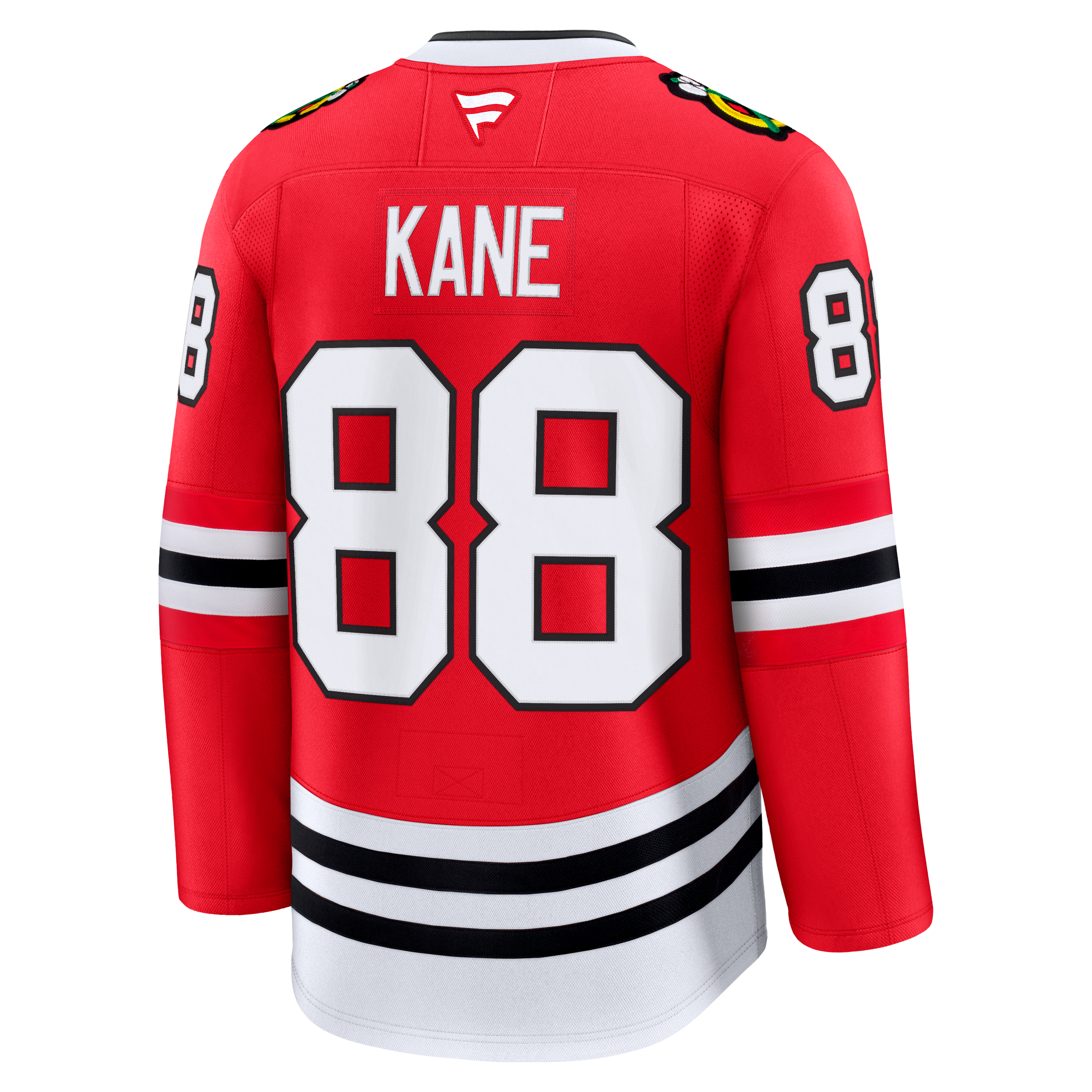 Maillot premium rouge Patrick Kane des Blackhawks de Chicago pour homme (Fanatics)