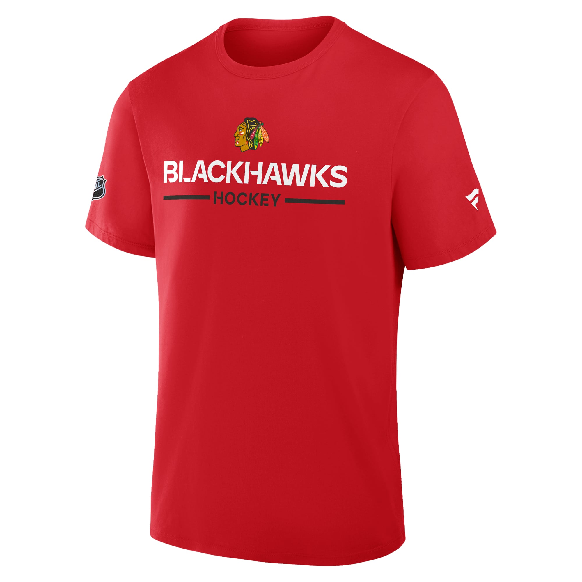 T-shirt authentique professionnel principal Fanatics rouge Chicago Blackhawks pour homme