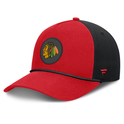 Casquette Chicago Blackhawks Fanatics rouge authentique Pro Rink à monture A ajustable