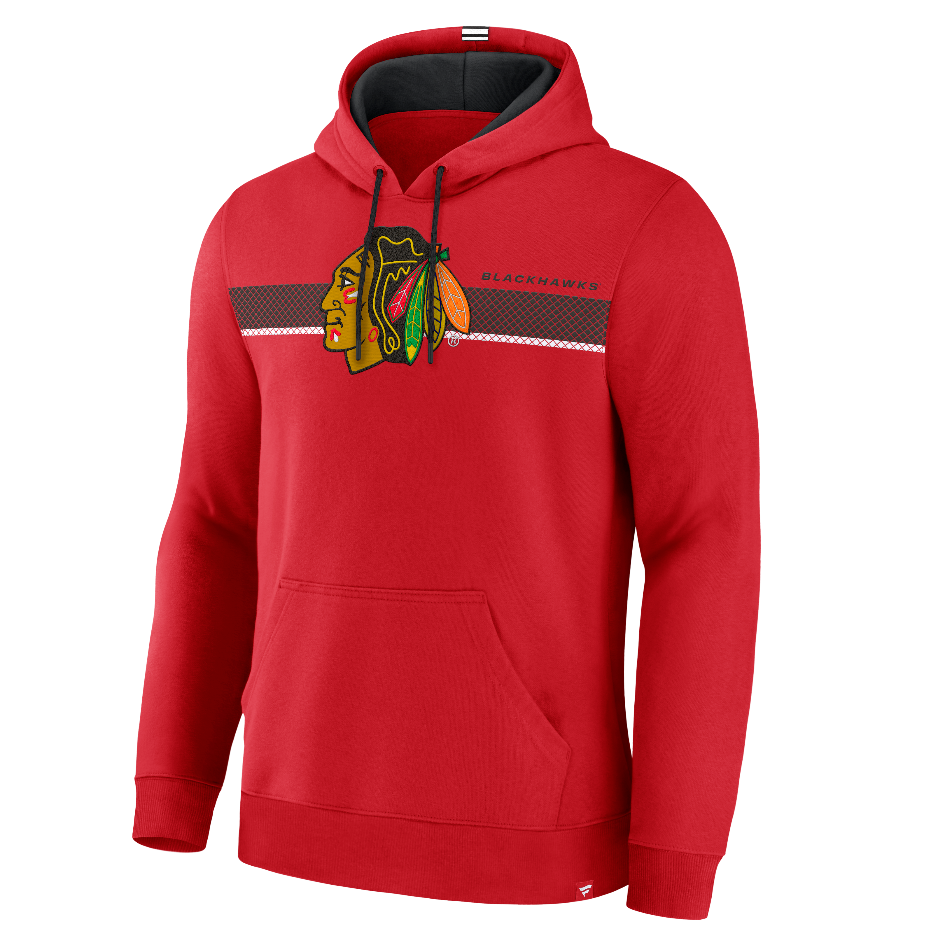 Sweat à capuche polaire Fanatics rouge Chicago Blackhawks pour homme