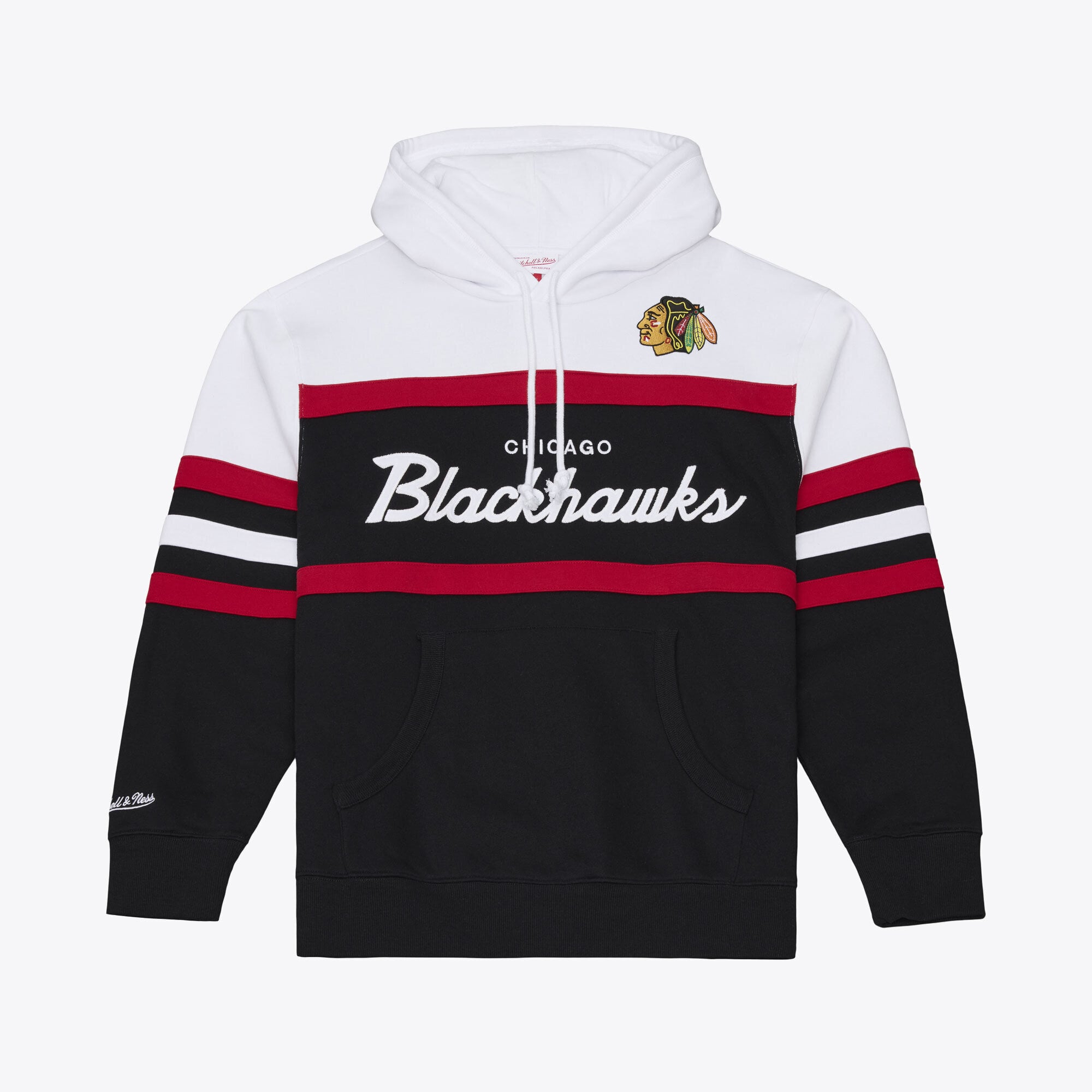 Men's Mitchell & Ness Black Chicago Blackhawks Head Coach Hoodie