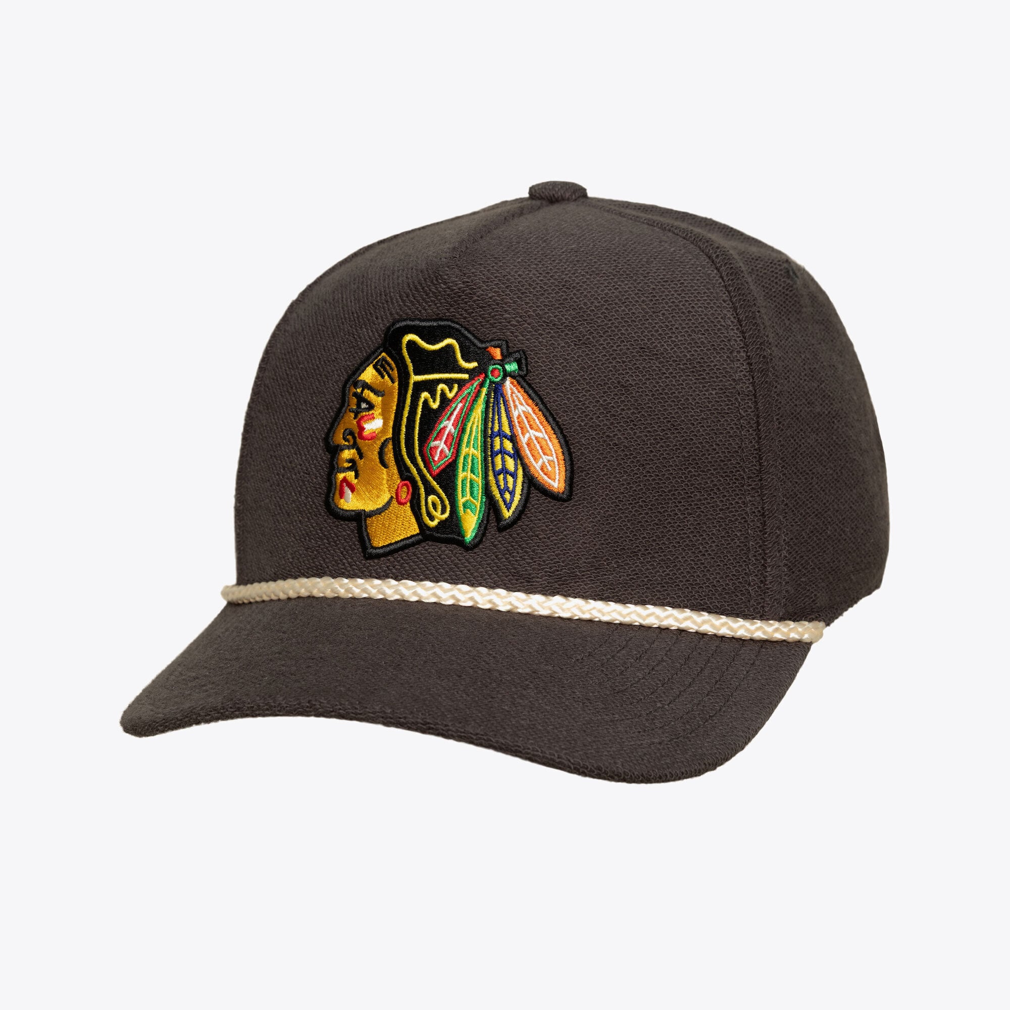 Men's Mitchell & Ness  Charcoal Chicago Blackhawks Heritage Hues Pro Crown Snapback Hat