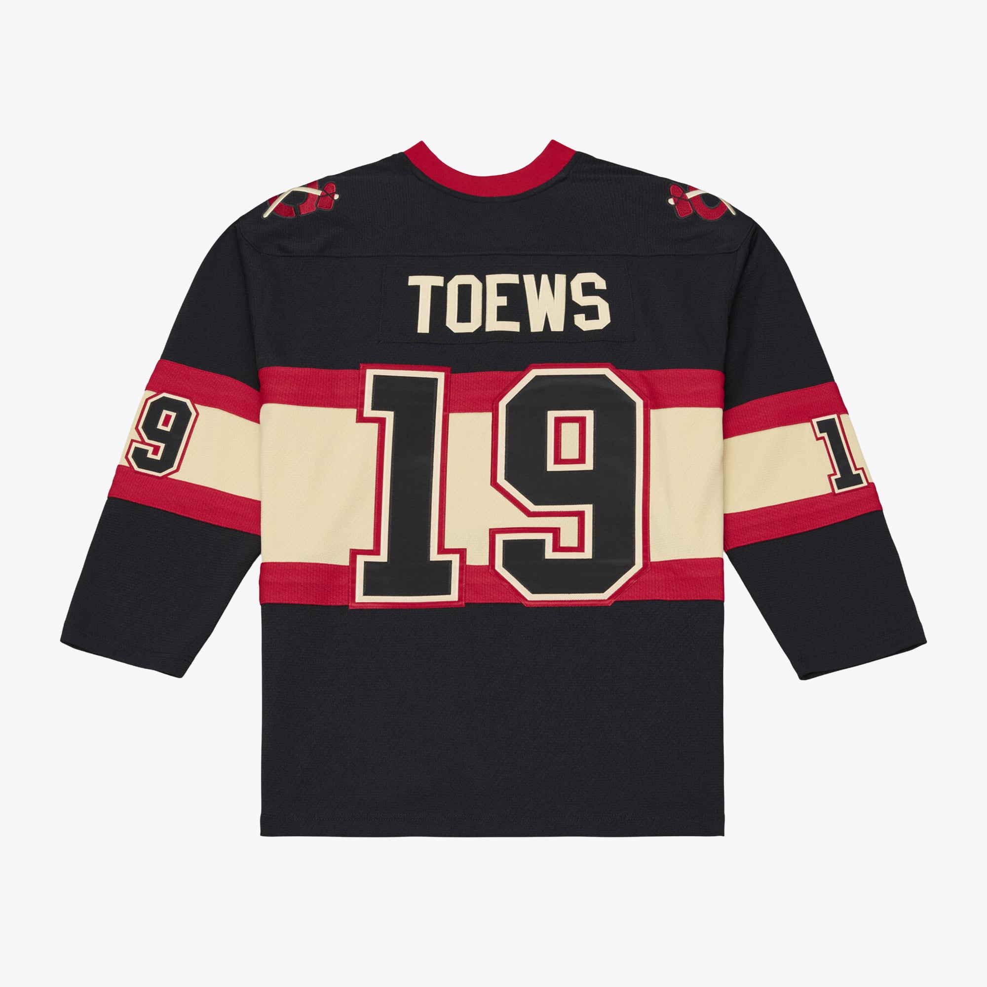 Men's Mitchell & Ness Jonathan Toews Black Chicago Blackhawks 2009/10 Power Play Jersey