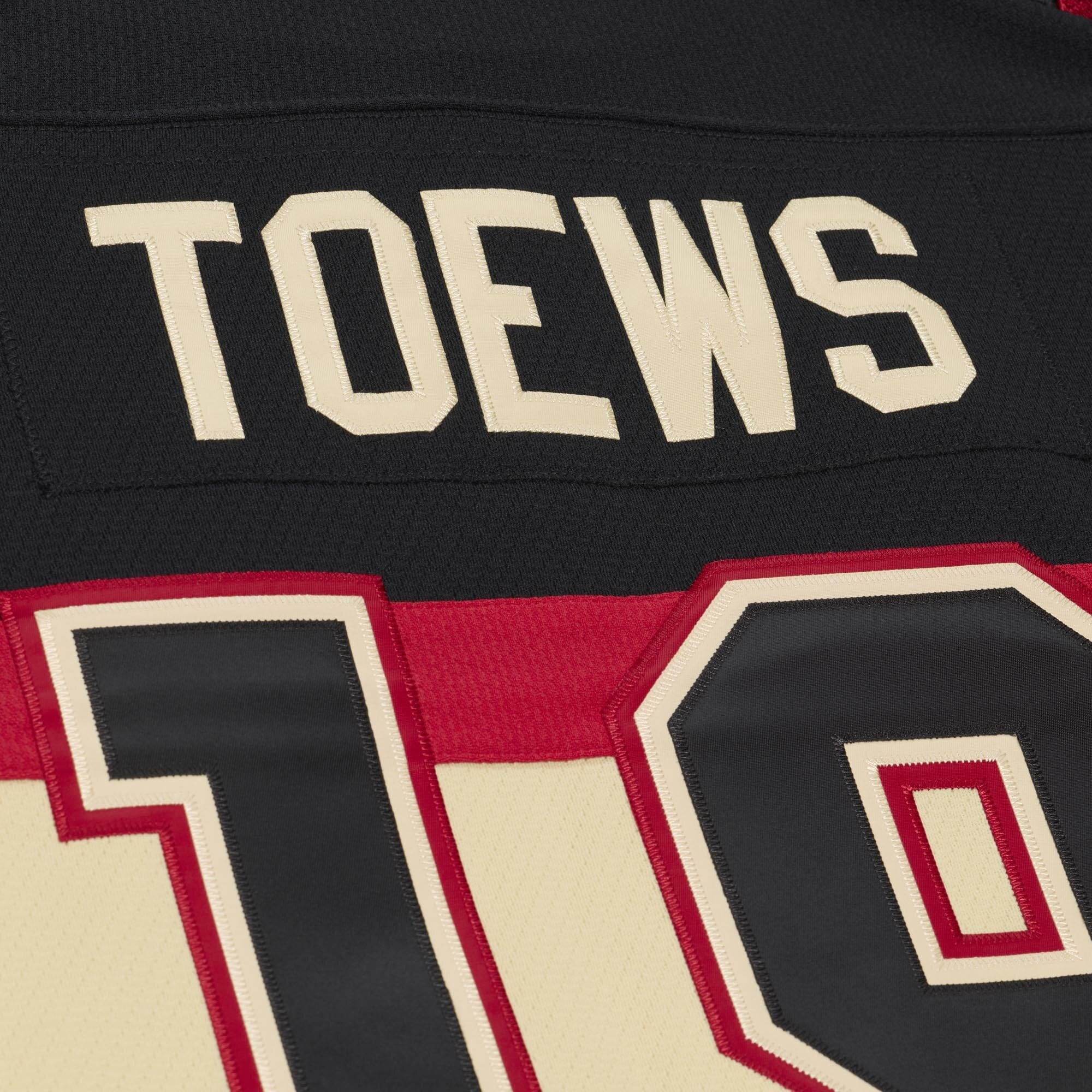 Men's Mitchell & Ness Jonathan Toews Black Chicago Blackhawks 2009/10 Power Play Jersey