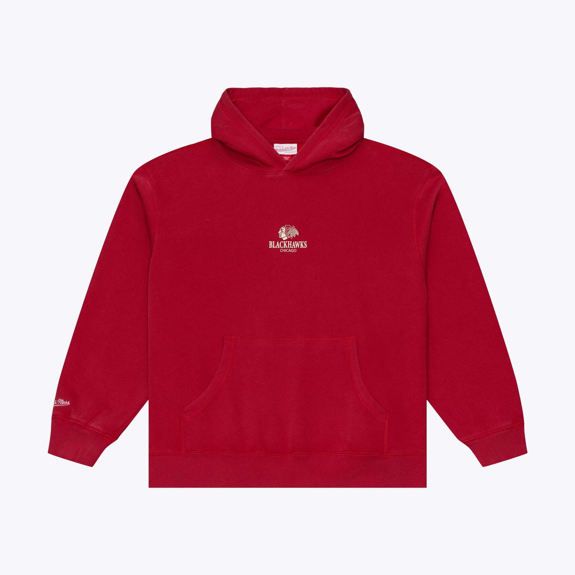 Men's Mitchell & Ness Red Chicago Blackhawks Core Essentials Hoodie