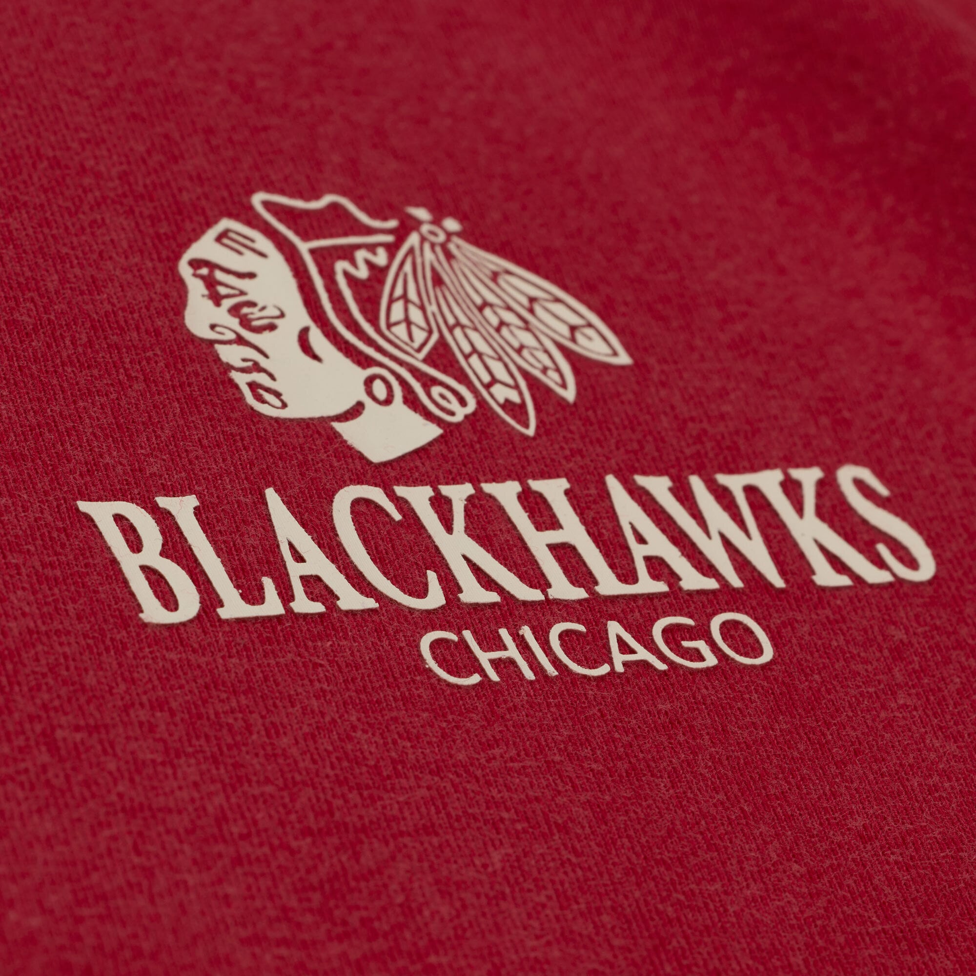 Men's Mitchell & Ness Red Chicago Blackhawks Core Essentials T-Shirt