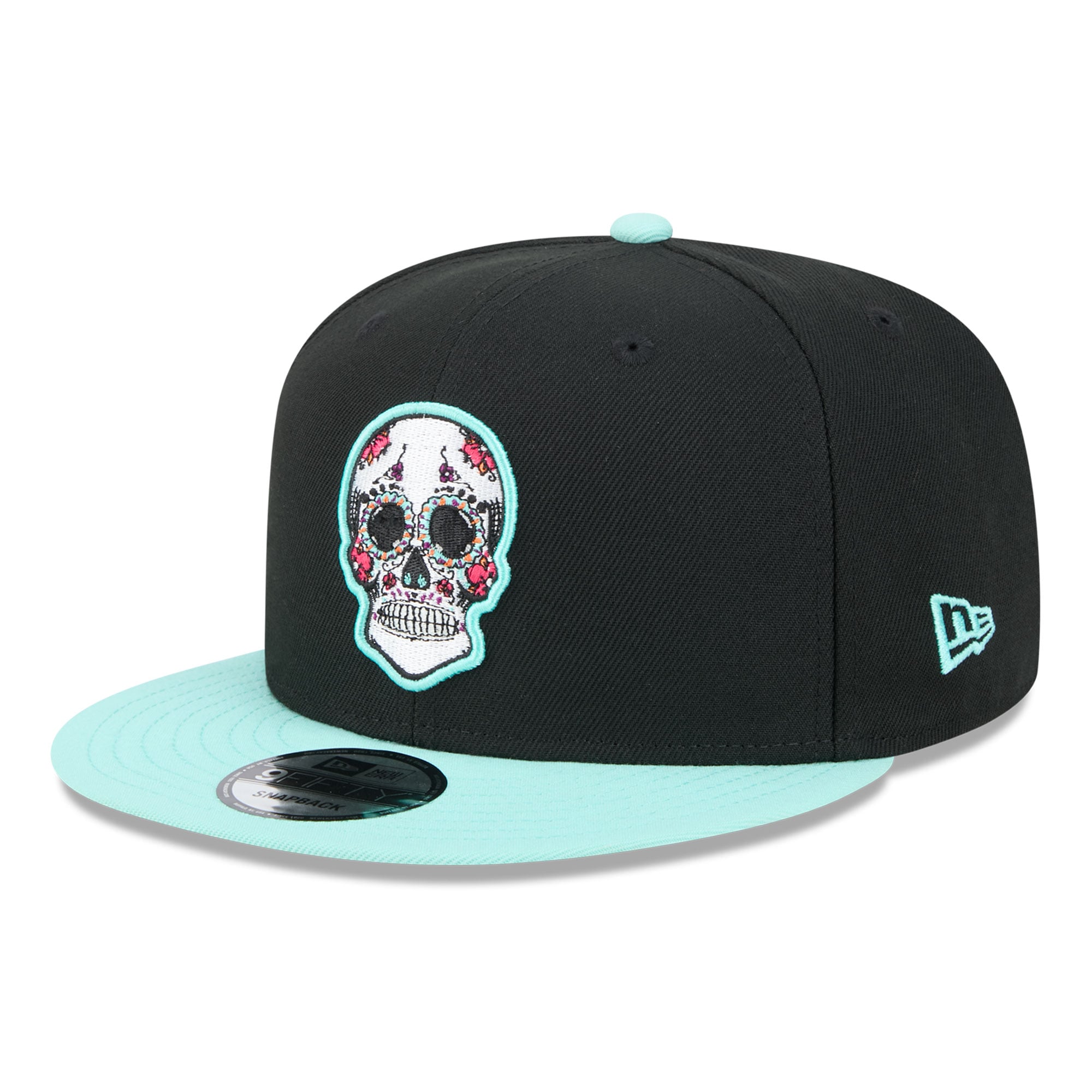 Casquette snapback New Era 9FIFTY noire Chicago Blackhawks Dia De Los Muertos pour homme