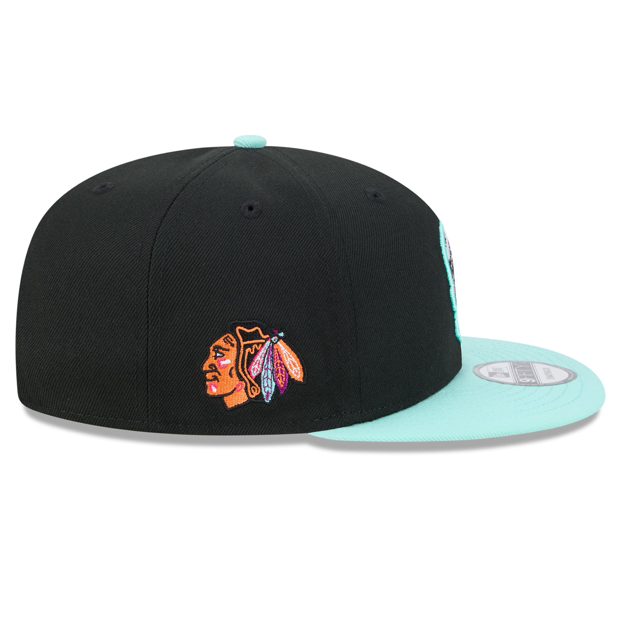 Casquette snapback New Era 9FIFTY noire Chicago Blackhawks Dia De Los Muertos pour homme