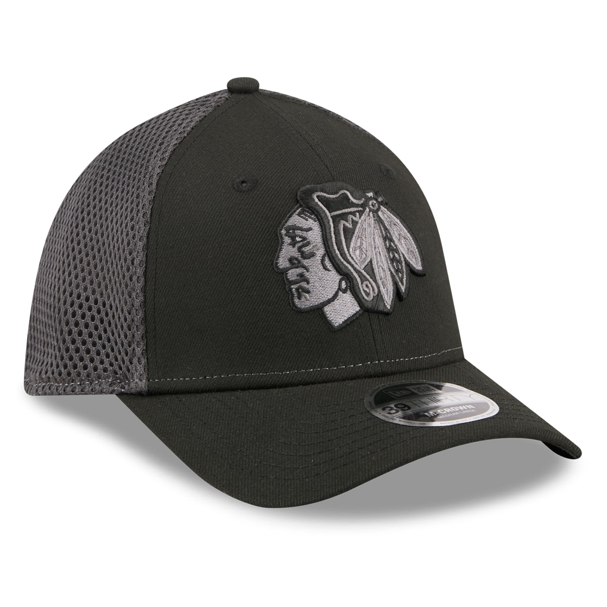 Casquette extensible New Era Blackhawks Chicago Neo Mesh 39THIRTY M-Crown pour homme
