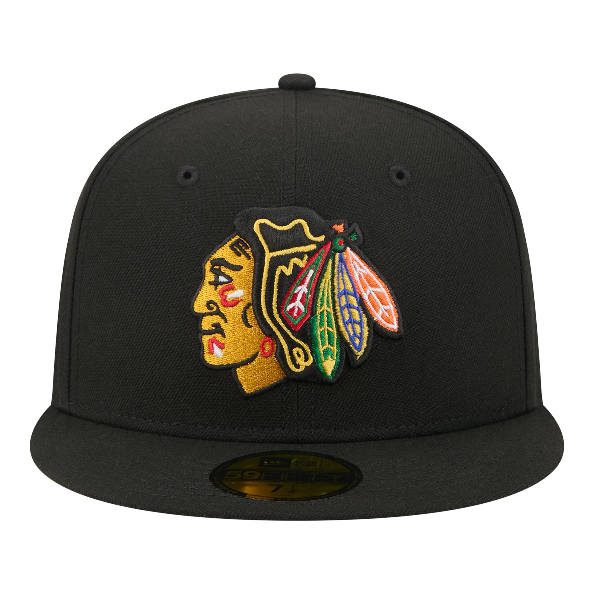 Casquette ajustée New Era noire Chicago Blackhawks Zamboni 59FIFTY pour homme