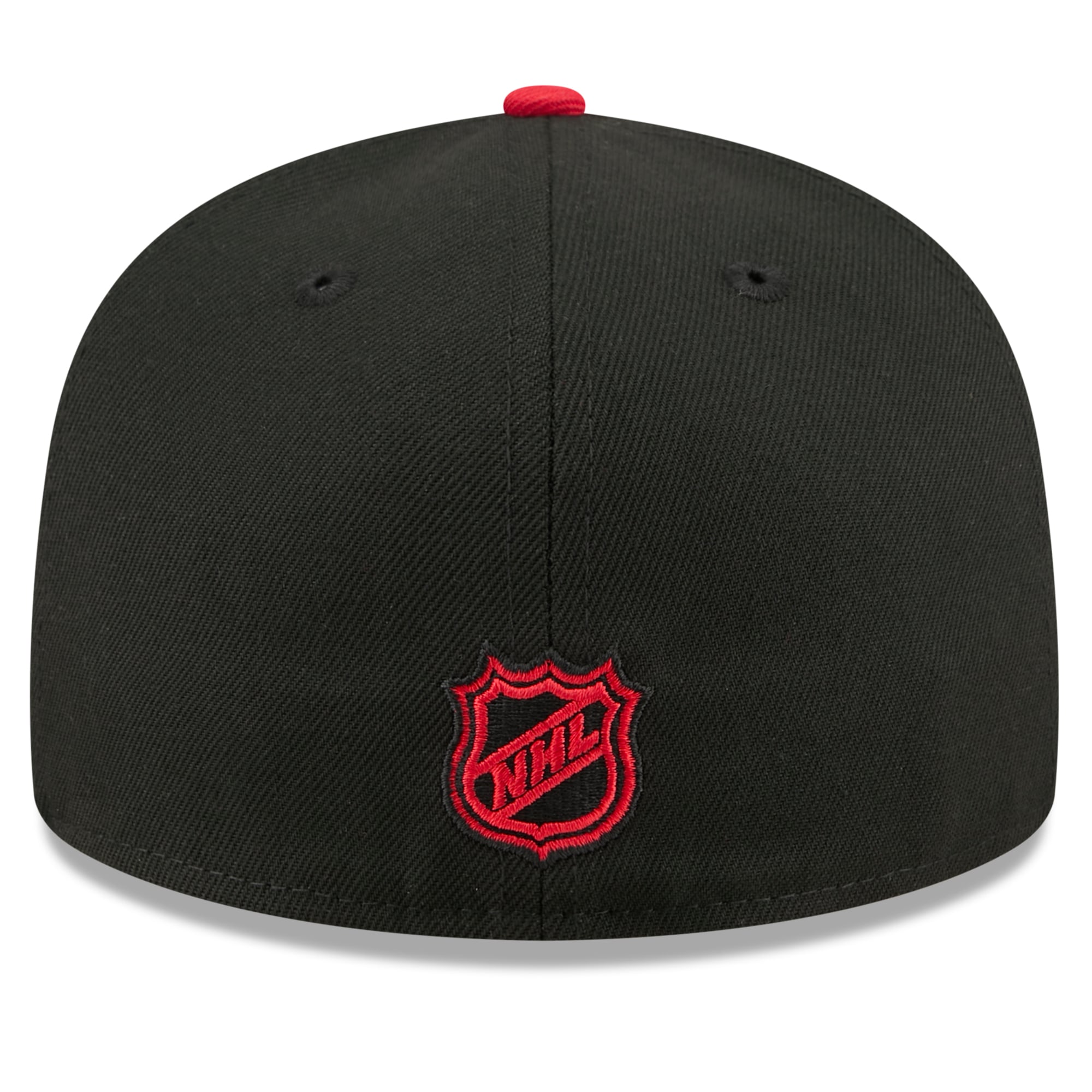 Casquette ajustée New Era 59FIFTY noire et rouge Chicago Blackhawks Dia De Los Muertos pour homme