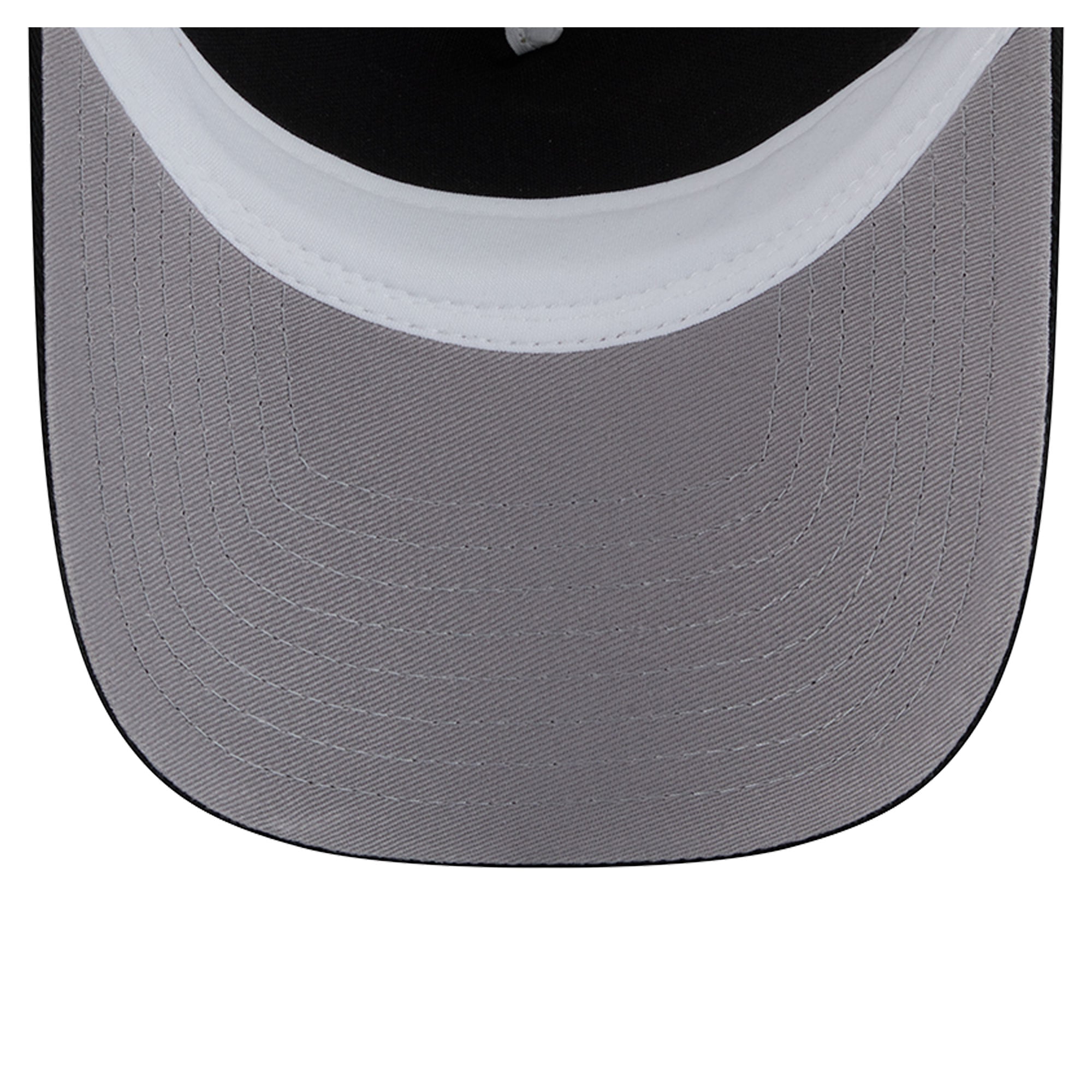 Men's New Era Black/White Chicago Blackhawks Skater Patch A-Frame 9FORTY Adjustable Trucker Hat