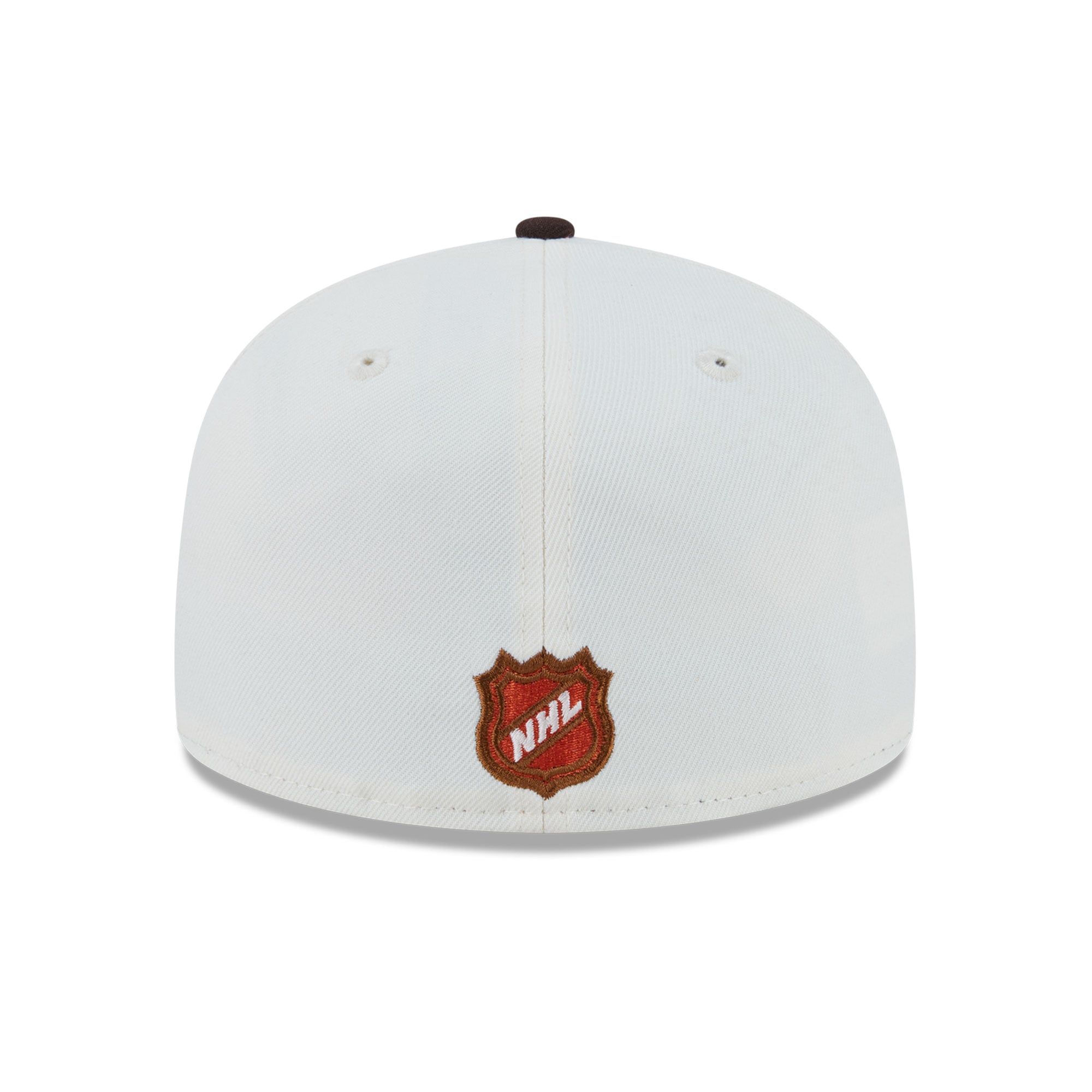 Casquette ajustée New Era 59FIFTY crème pour homme, Chicago Blackhawks, couleur citrouille épicée