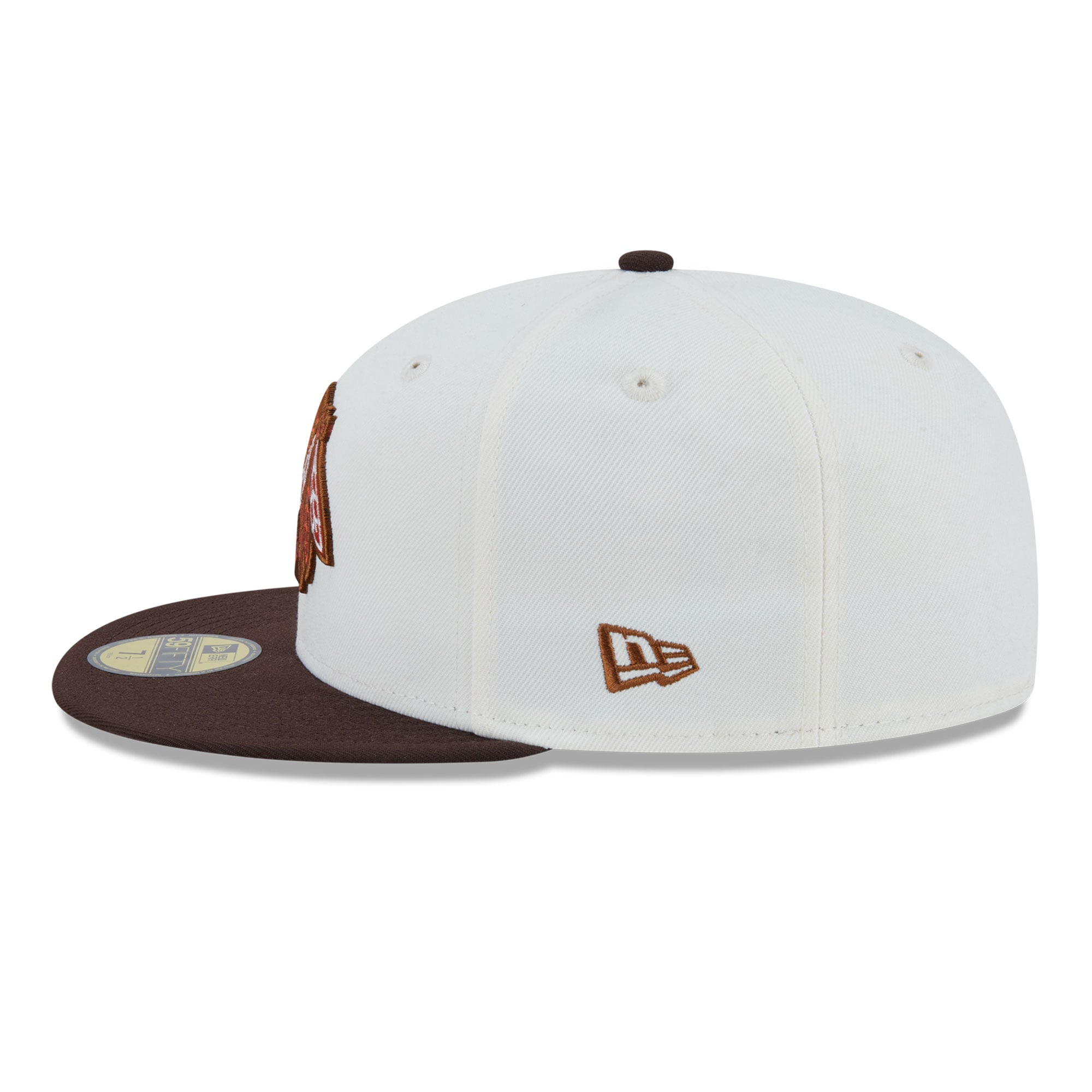 Casquette ajustée New Era 59FIFTY crème pour homme, Chicago Blackhawks, couleur citrouille épicée