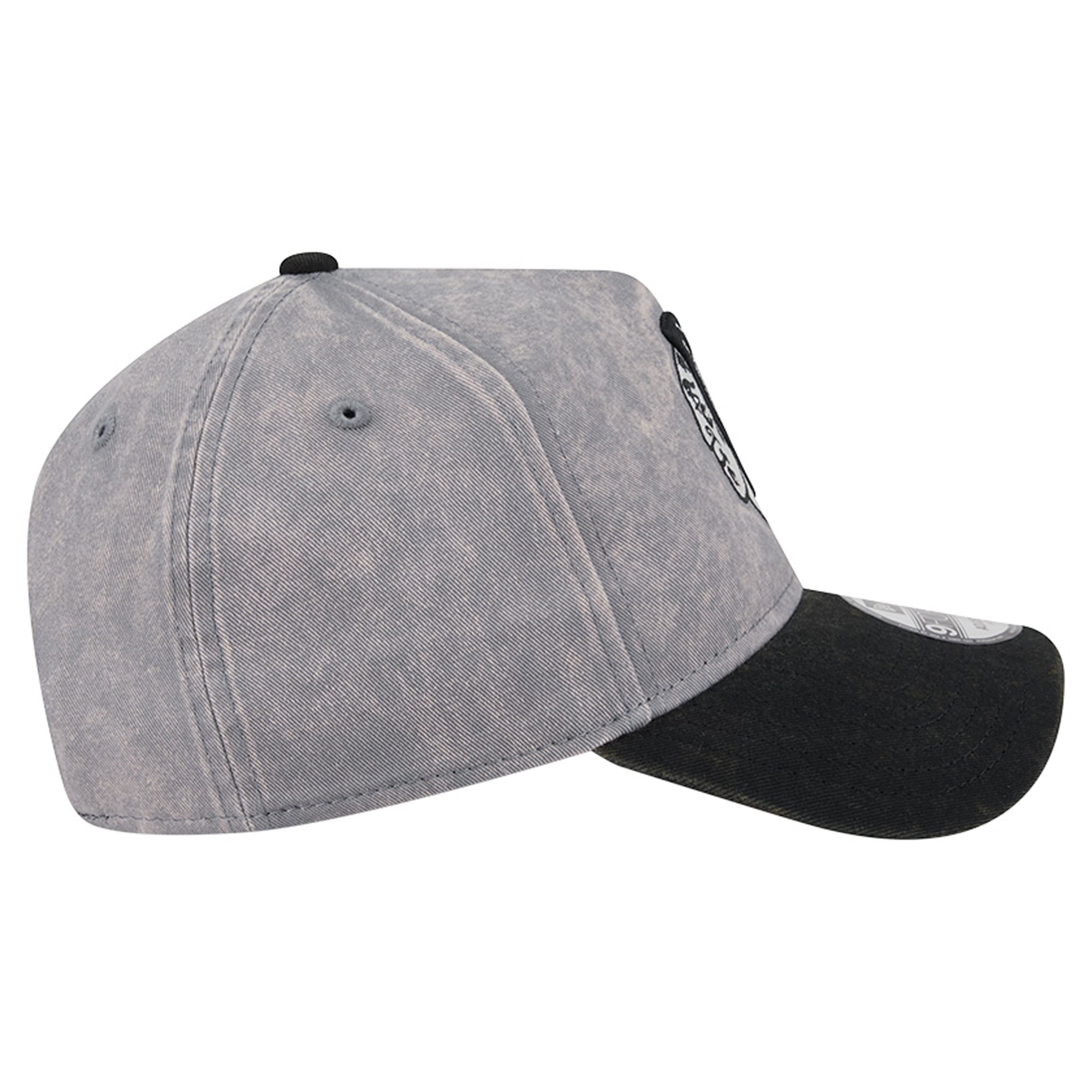 Men's New Era Gray/Black Chicago Blackhawks Storm A-Frame 9FORTY Adjustable Hat