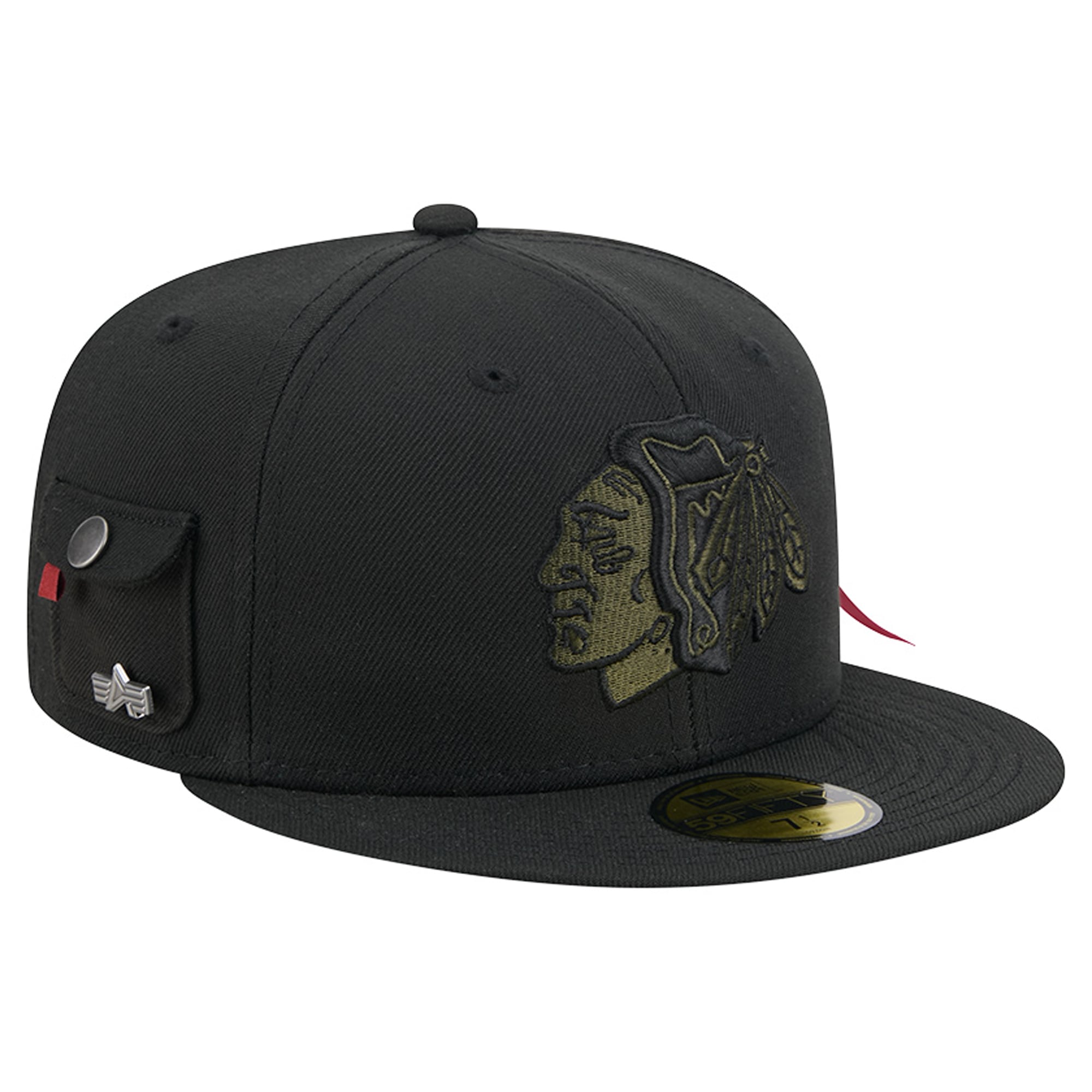 Casquette ajustée New Era x Alpha Industries 59FIFTY noire pour homme