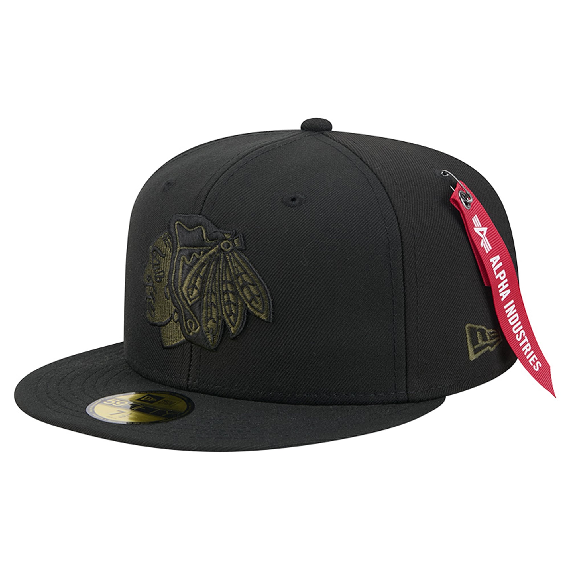 Casquette ajustée New Era x Alpha Industries 59FIFTY noire pour homme