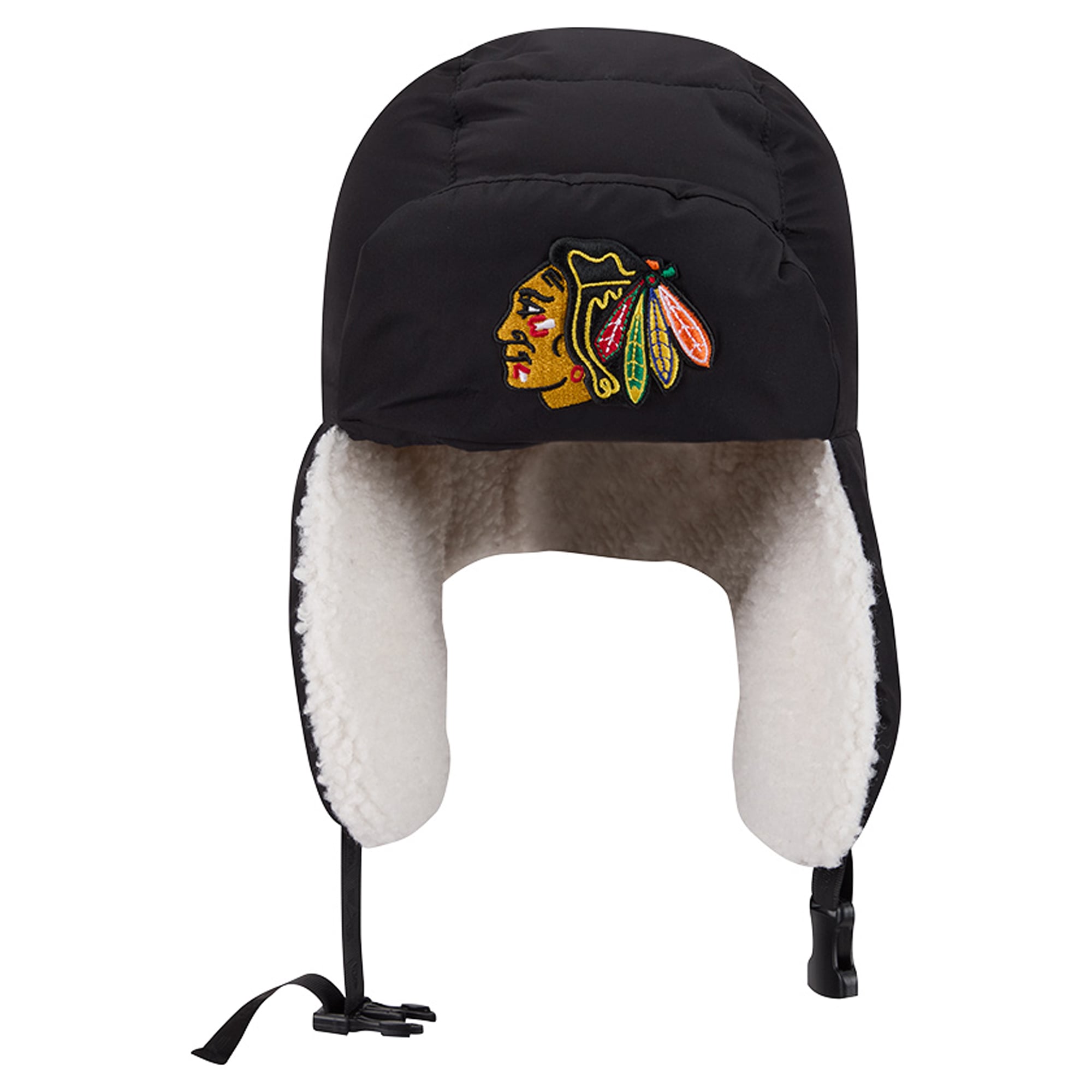 Bonnet matelassé New Era x Alpha Industries noir Chicago Blackhawks pour homme