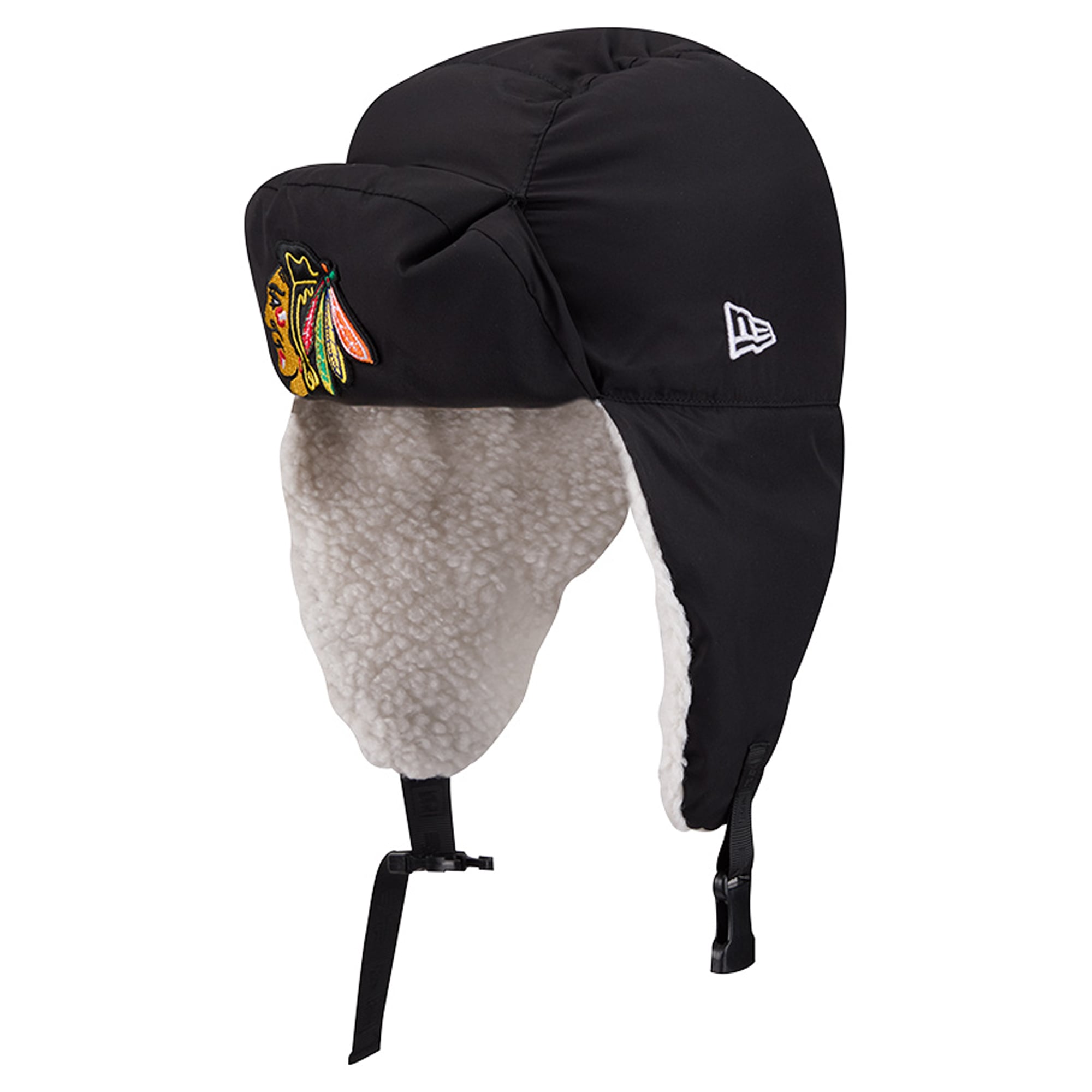 Bonnet matelassé New Era x Alpha Industries noir Chicago Blackhawks pour homme