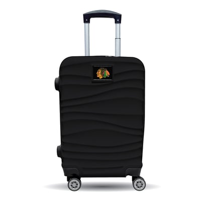 Chicago Blackhawks MOJO Black Color Blitz Carry-On Hardcase Spinner Luggage
