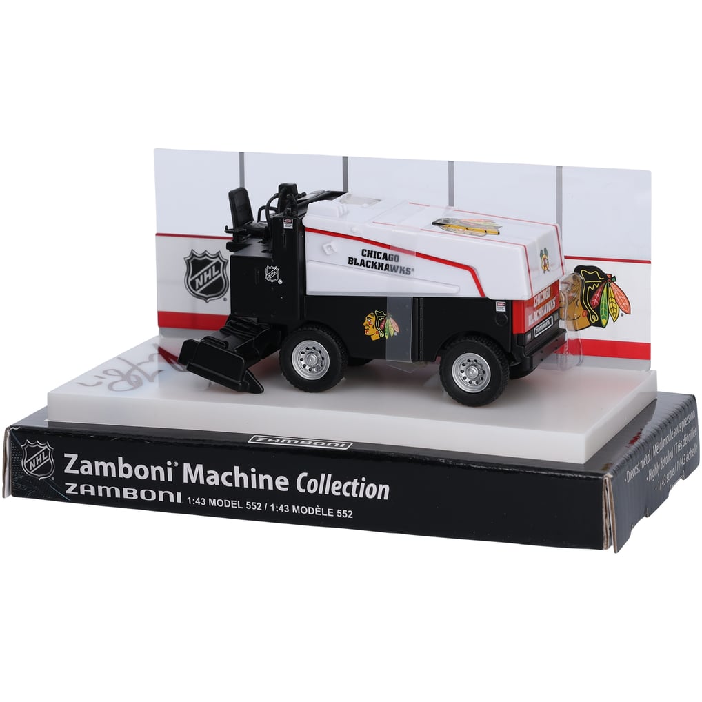 Zamboni moulée sous pression authentique à l'échelle 1:43 signée Nick Foligno Chicago Blackhawks