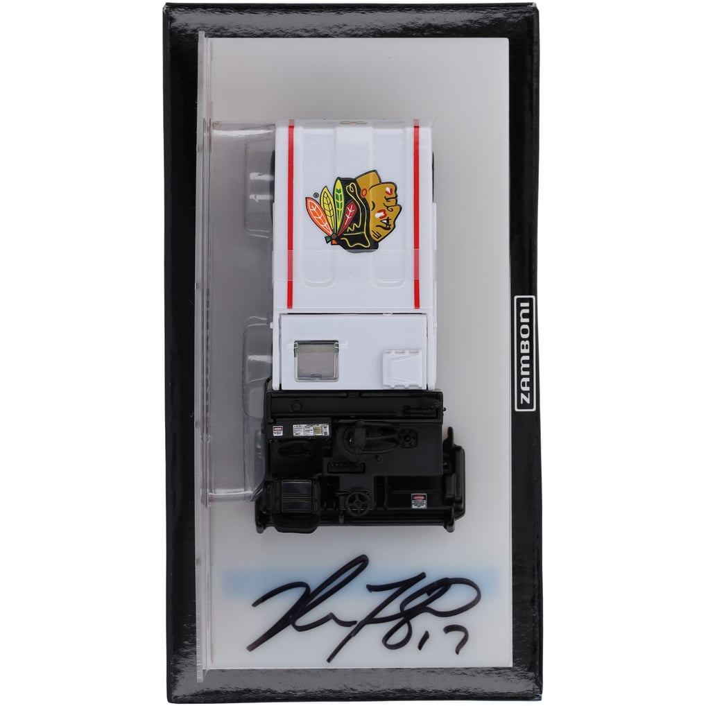 Zamboni moulée sous pression authentique à l'échelle 1:43 signée Nick Foligno Chicago Blackhawks