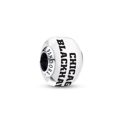 Chicago Blackhawks Pandora Glass Murano Charm