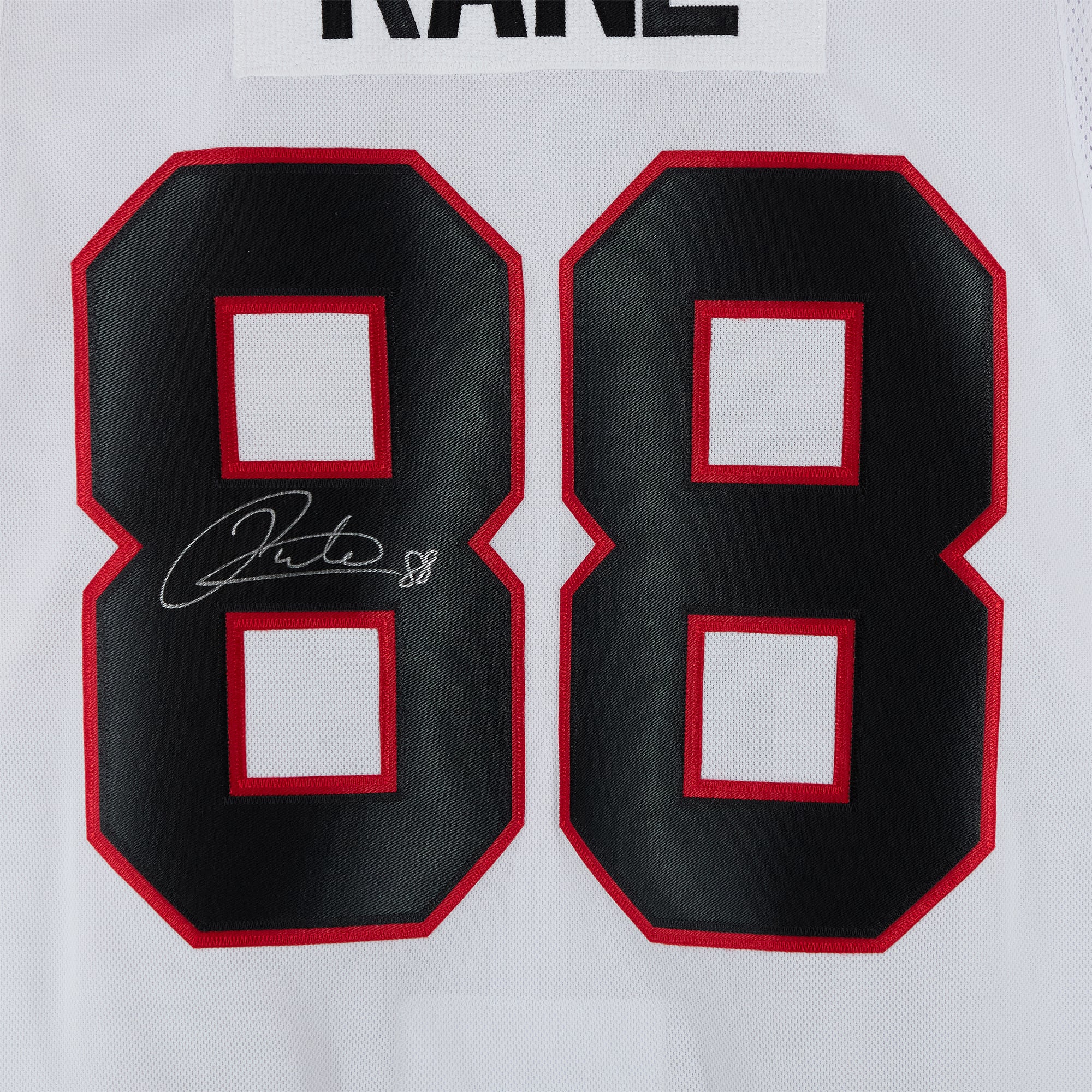 Maillot blanc autographié de Patrick Kane des Blackhawks de Chicago (Fanatics Premium)